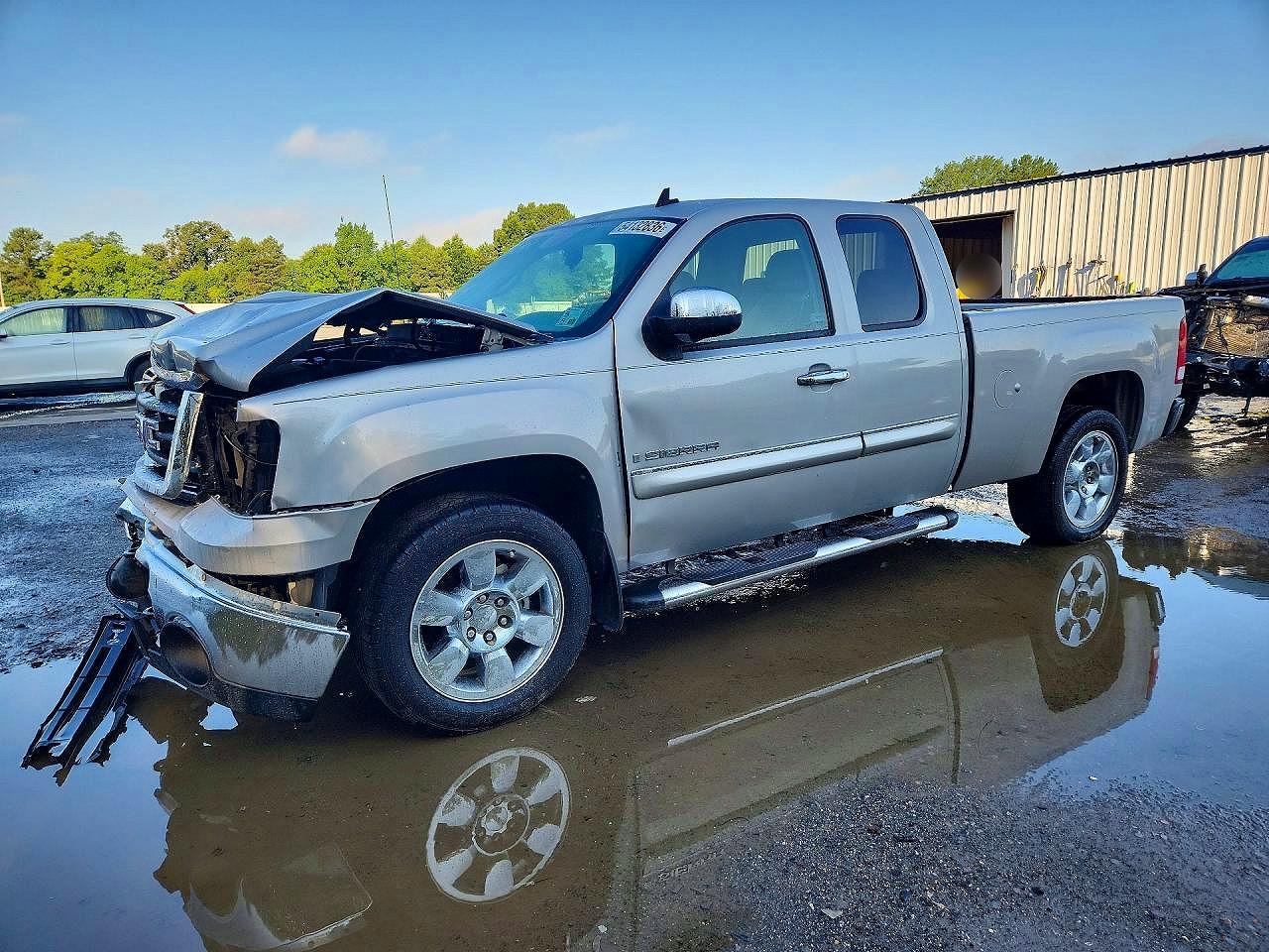 2009 Gmc Sierra C1500 Sle Silver vin: 2GTEC29J191121318