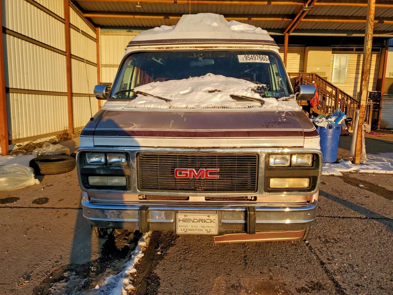 1992 Gmc Vandura G2500 Tan vin: 2GTEG25K8N4500392