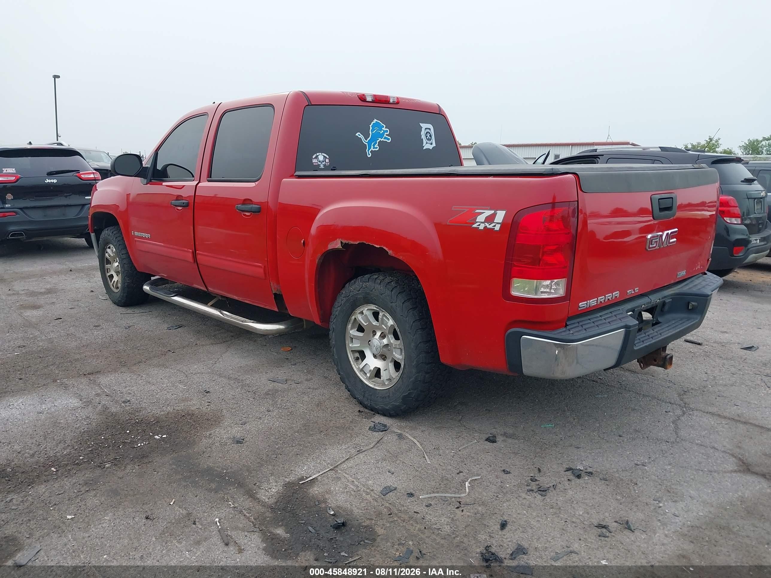 2008 Gmc Sierra 1500 Sle1 Red vin: 2GTEK133081119467