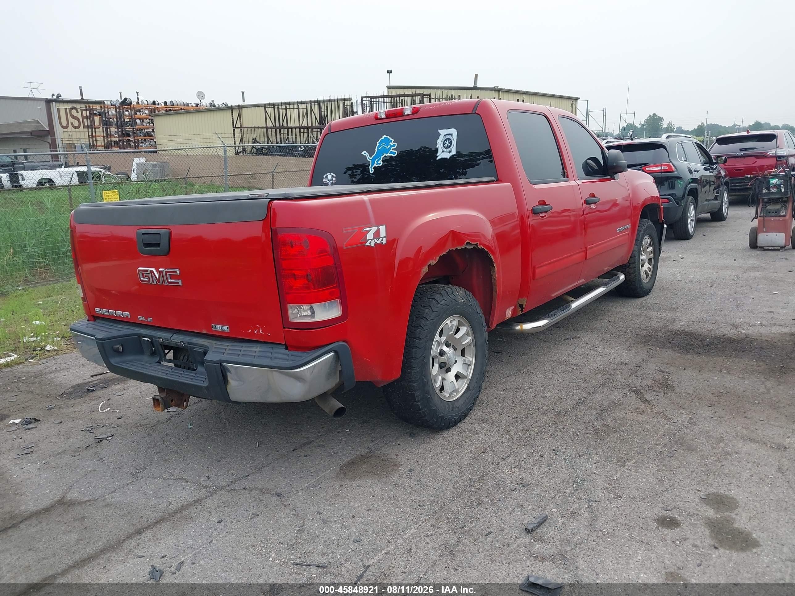 2008 Gmc Sierra 1500 Sle1 Red vin: 2GTEK133081119467