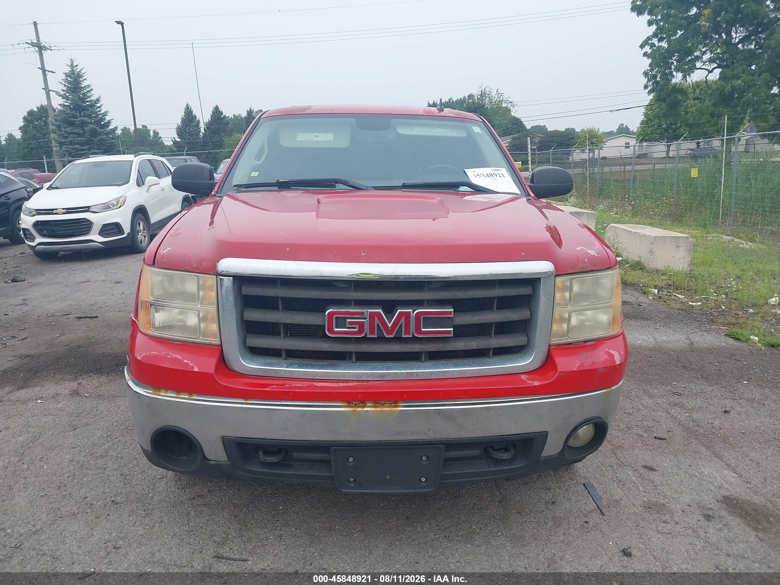 2008 Gmc Sierra 1500 Sle1 Red vin: 2GTEK133081119467