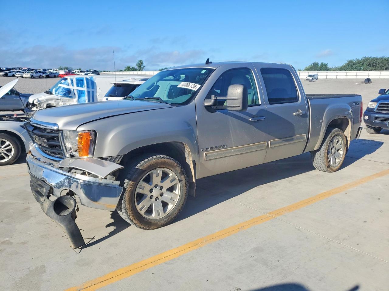 2008 Gmc Sierra K1500 Silver vin: 2GTEK133081218631