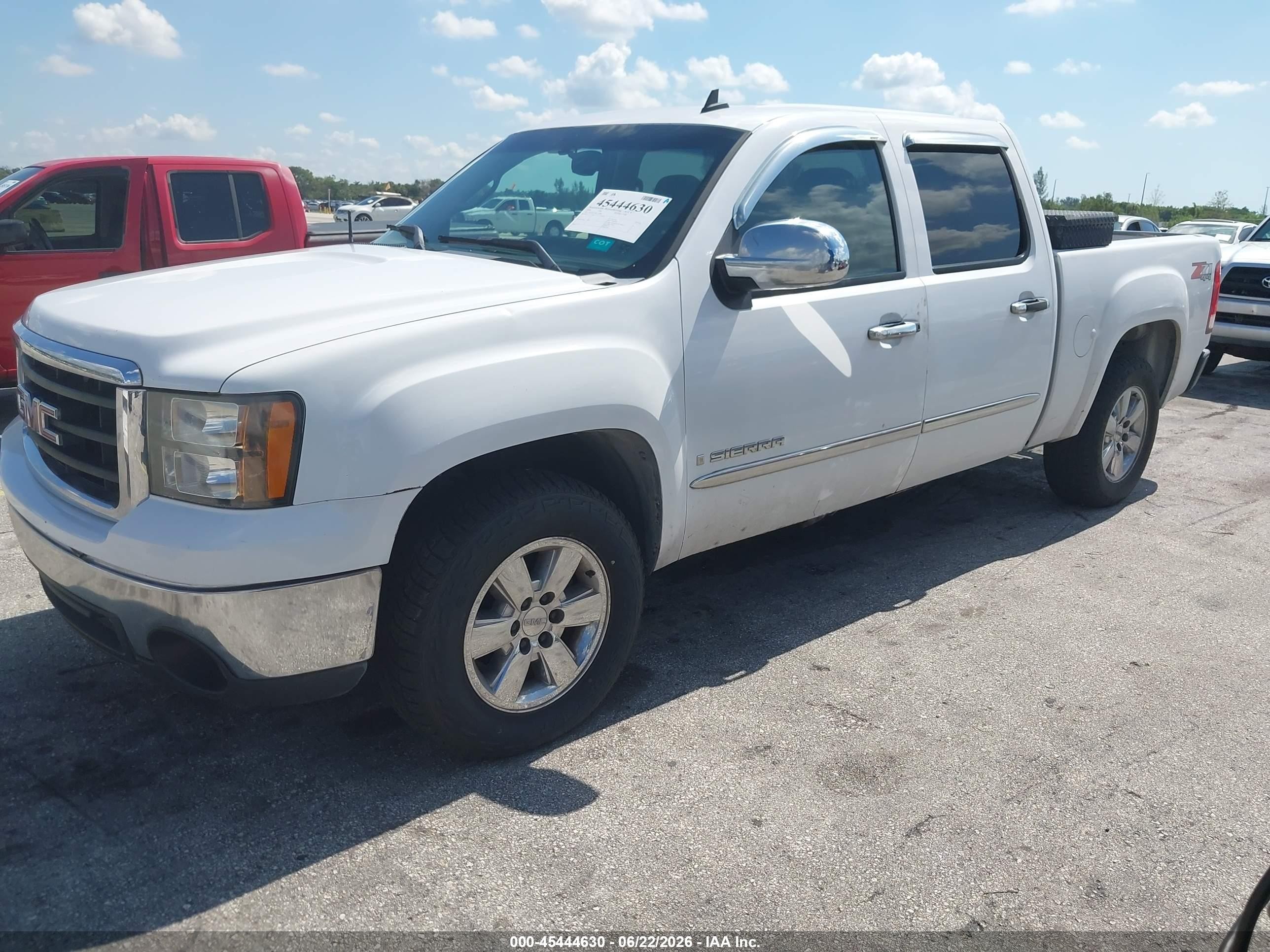 2008 Gmc Sierra 1500 Sle1/sle2/slt/work Truck White vin: 2GTEK133481229888