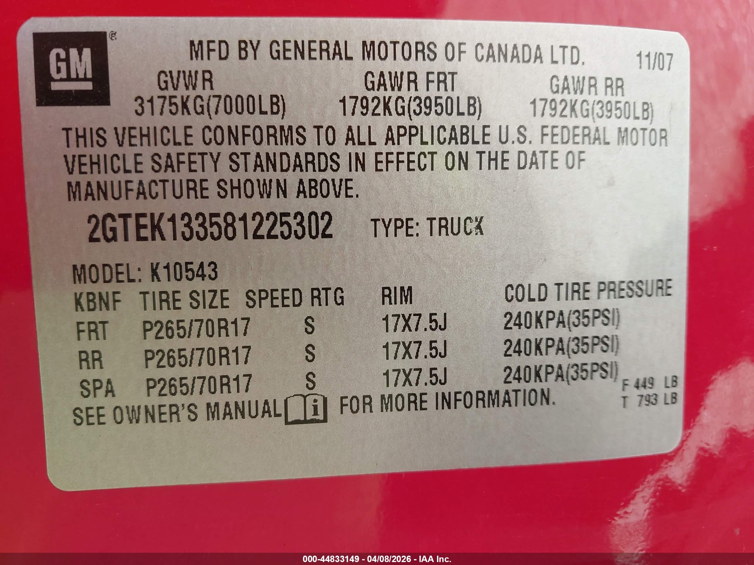 2008 Gmc Sierra 1500 Slt Красный vin: 2GTEK133581225302