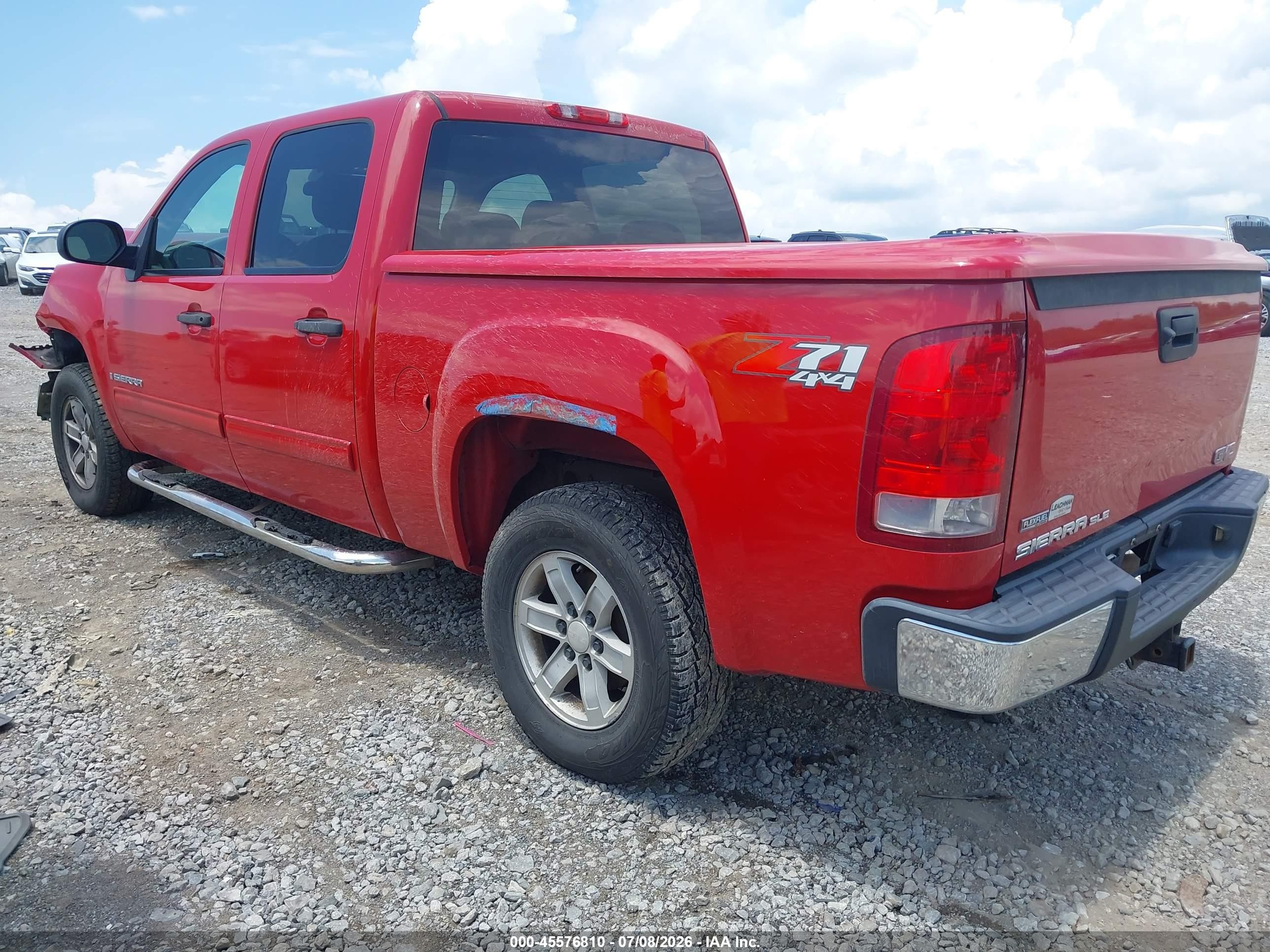 2007 Gmc Sierra 1500 Sle1 Red vin: 2GTEK133771619396