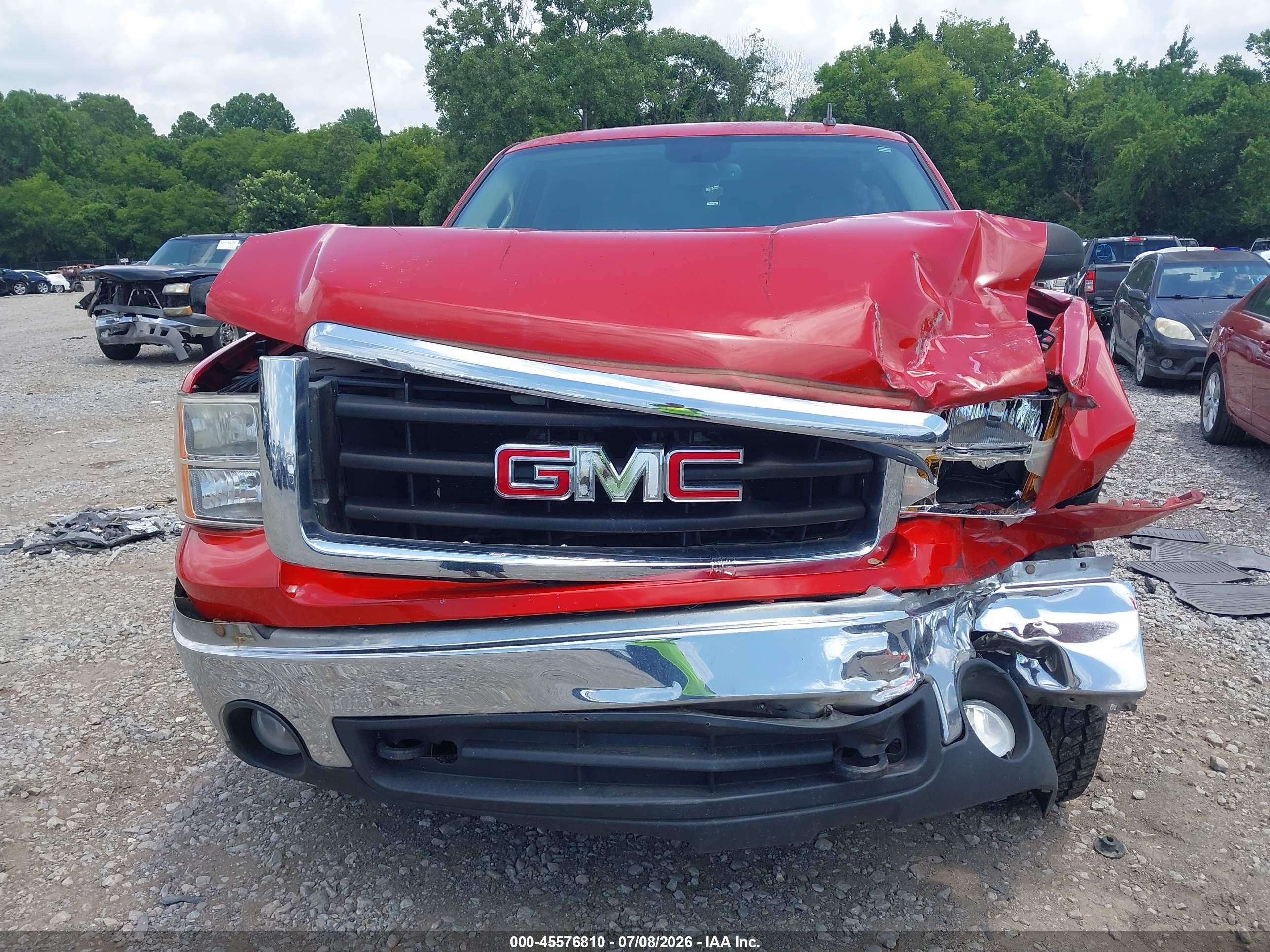 2007 Gmc Sierra 1500 Sle1 Red vin: 2GTEK133771619396