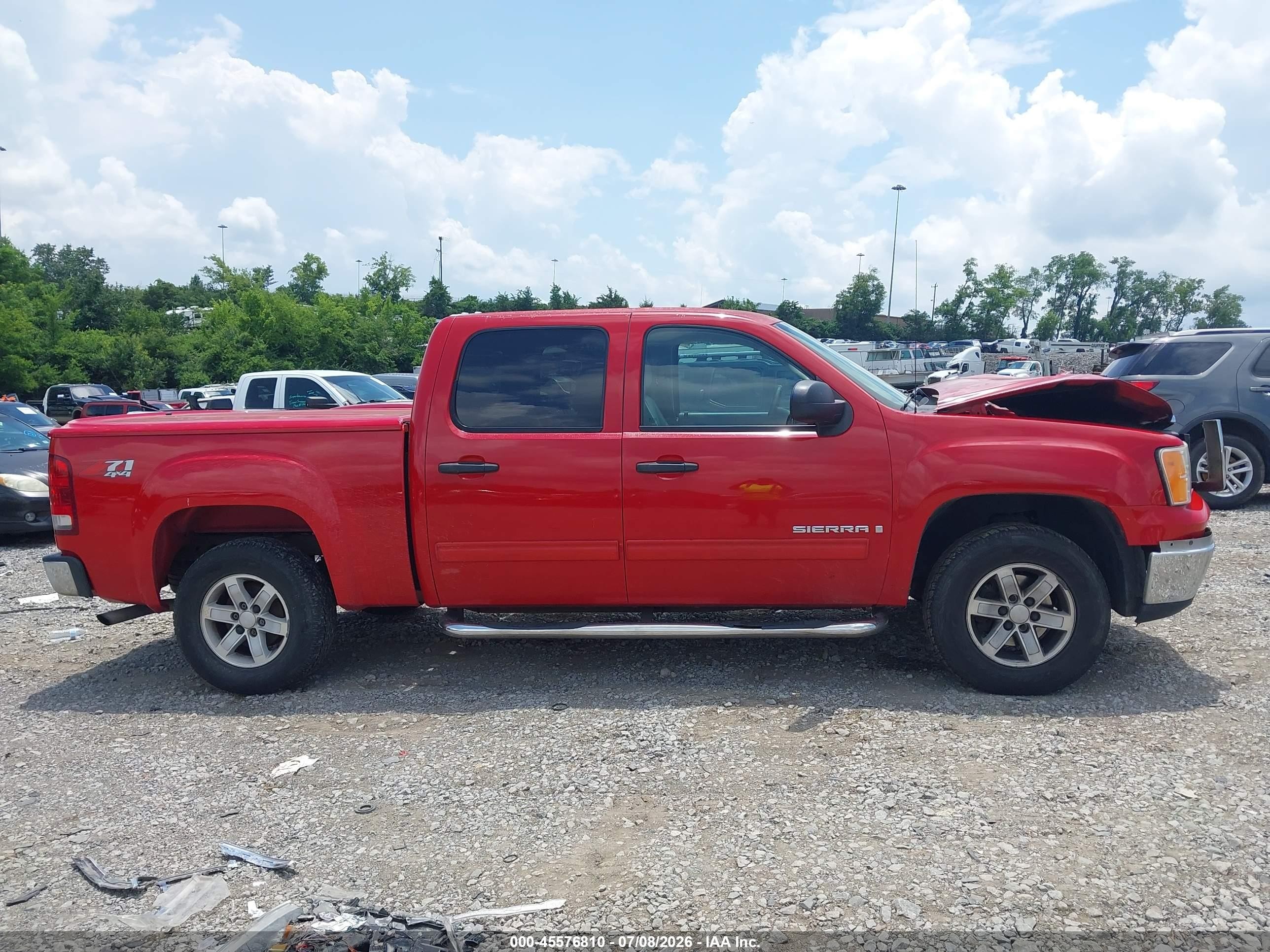 2007 Gmc Sierra 1500 Sle1 Red vin: 2GTEK133771619396