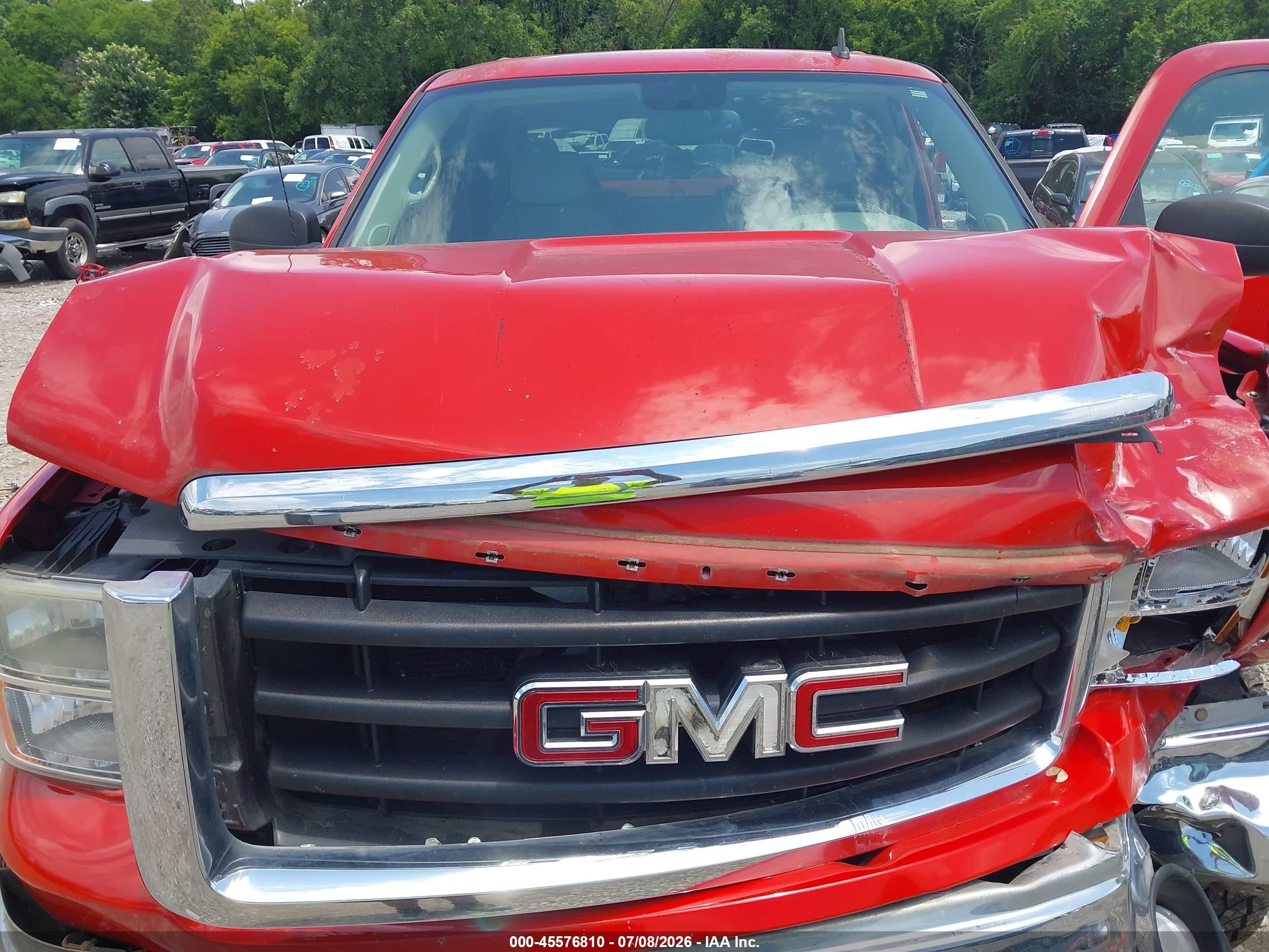 2007 Gmc Sierra 1500 Sle1 Red vin: 2GTEK133771619396