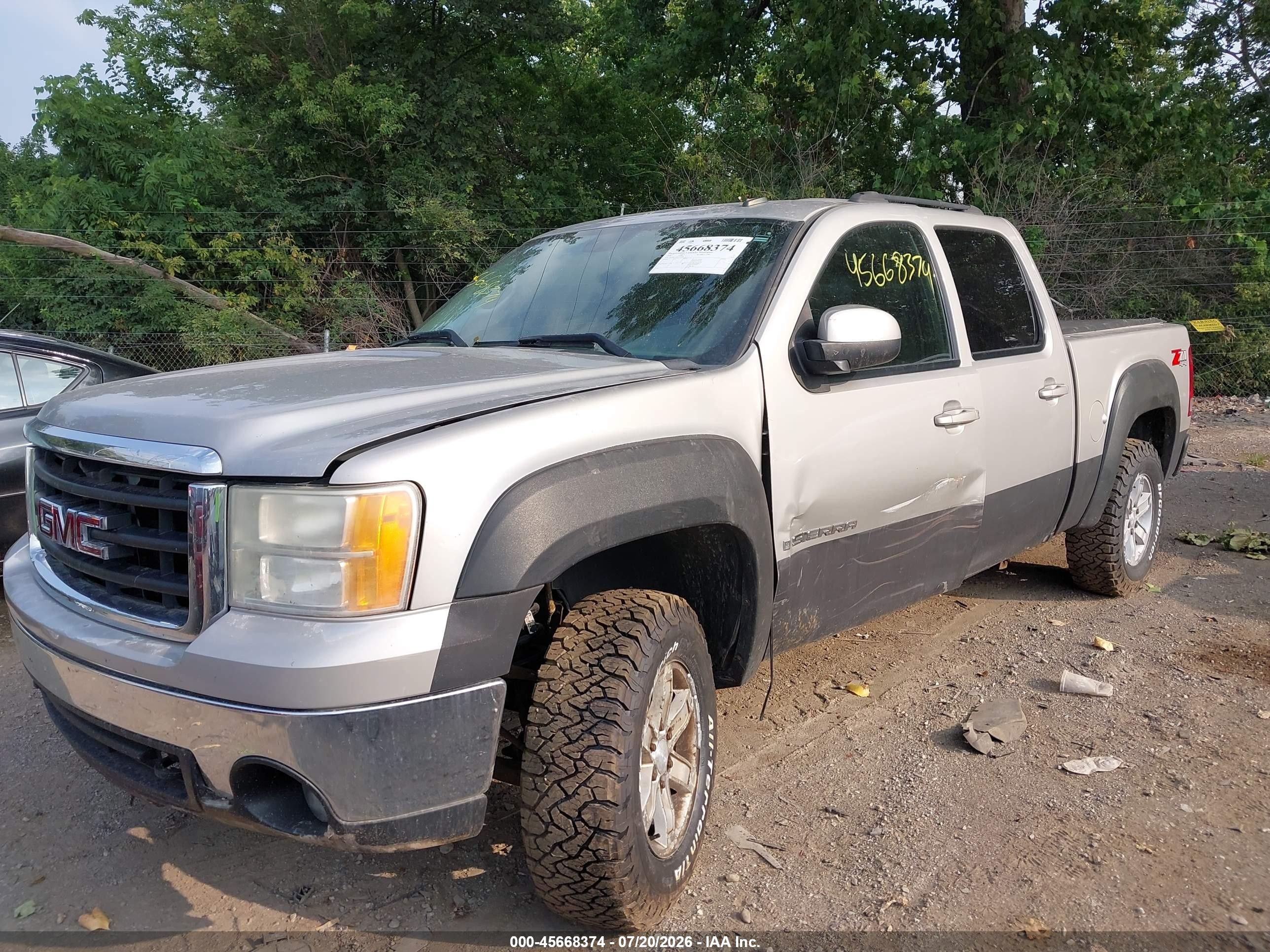 2008 Gmc Sierra 1500 Slt Серебряный vin: 2GTEK133881196880