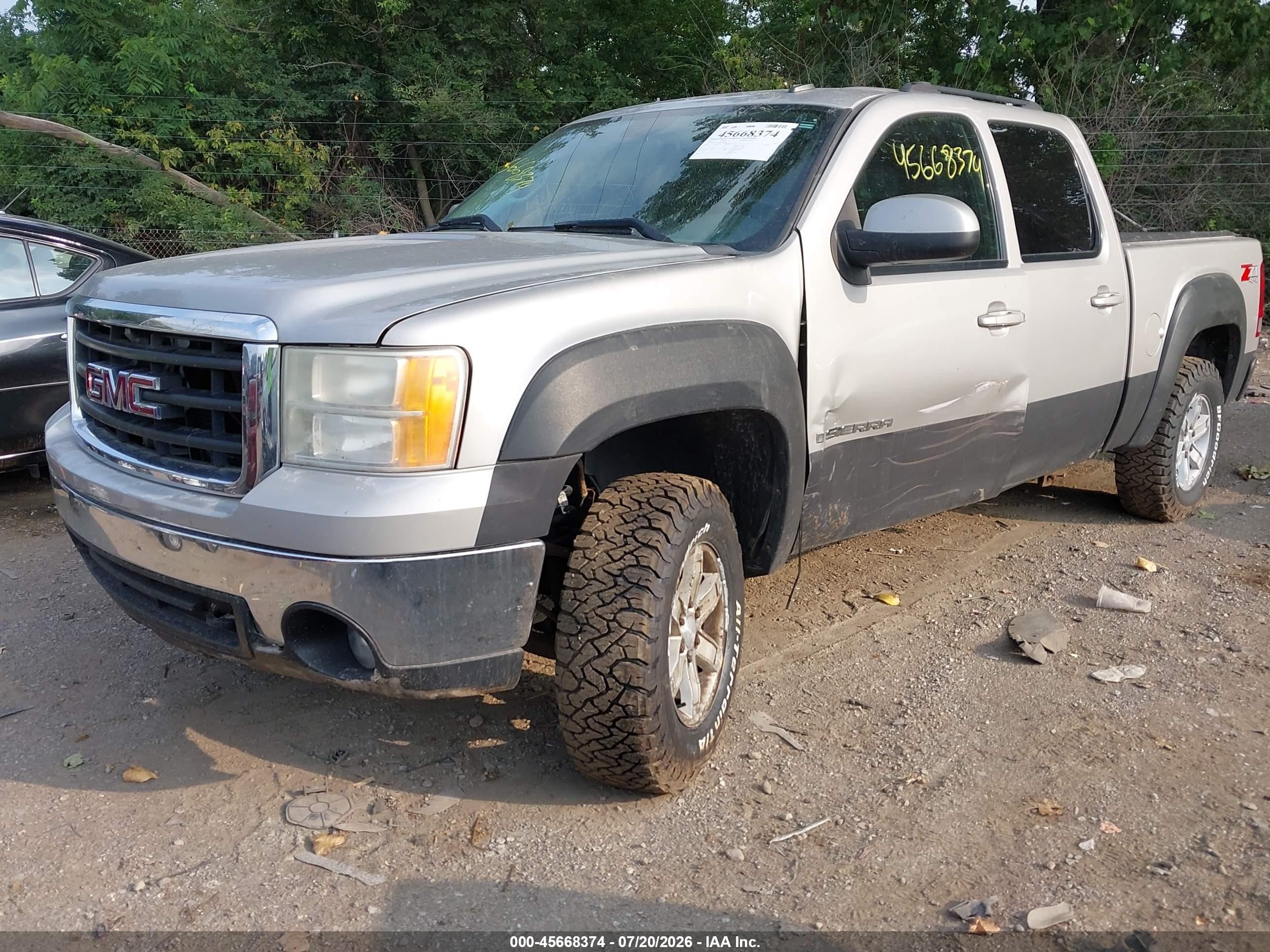 2008 Gmc Sierra 1500 Slt Серебряный vin: 2GTEK133881196880