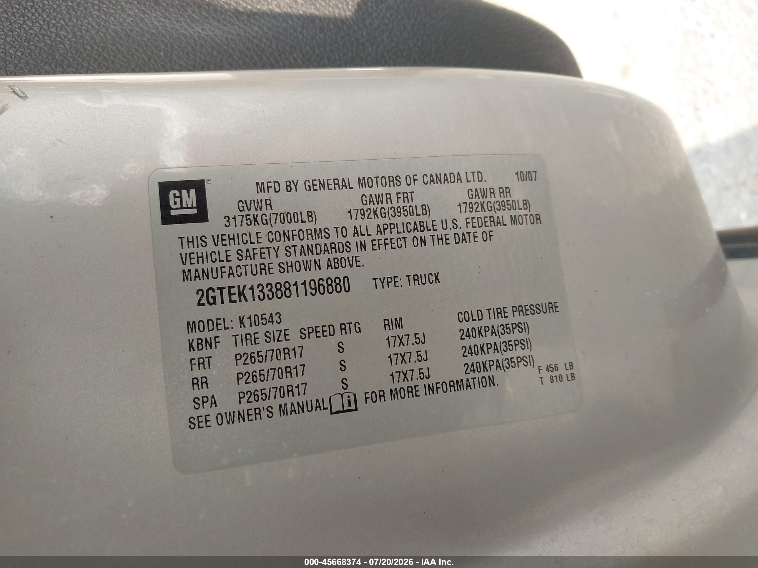 2008 Gmc Sierra 1500 Slt Серебряный vin: 2GTEK133881196880