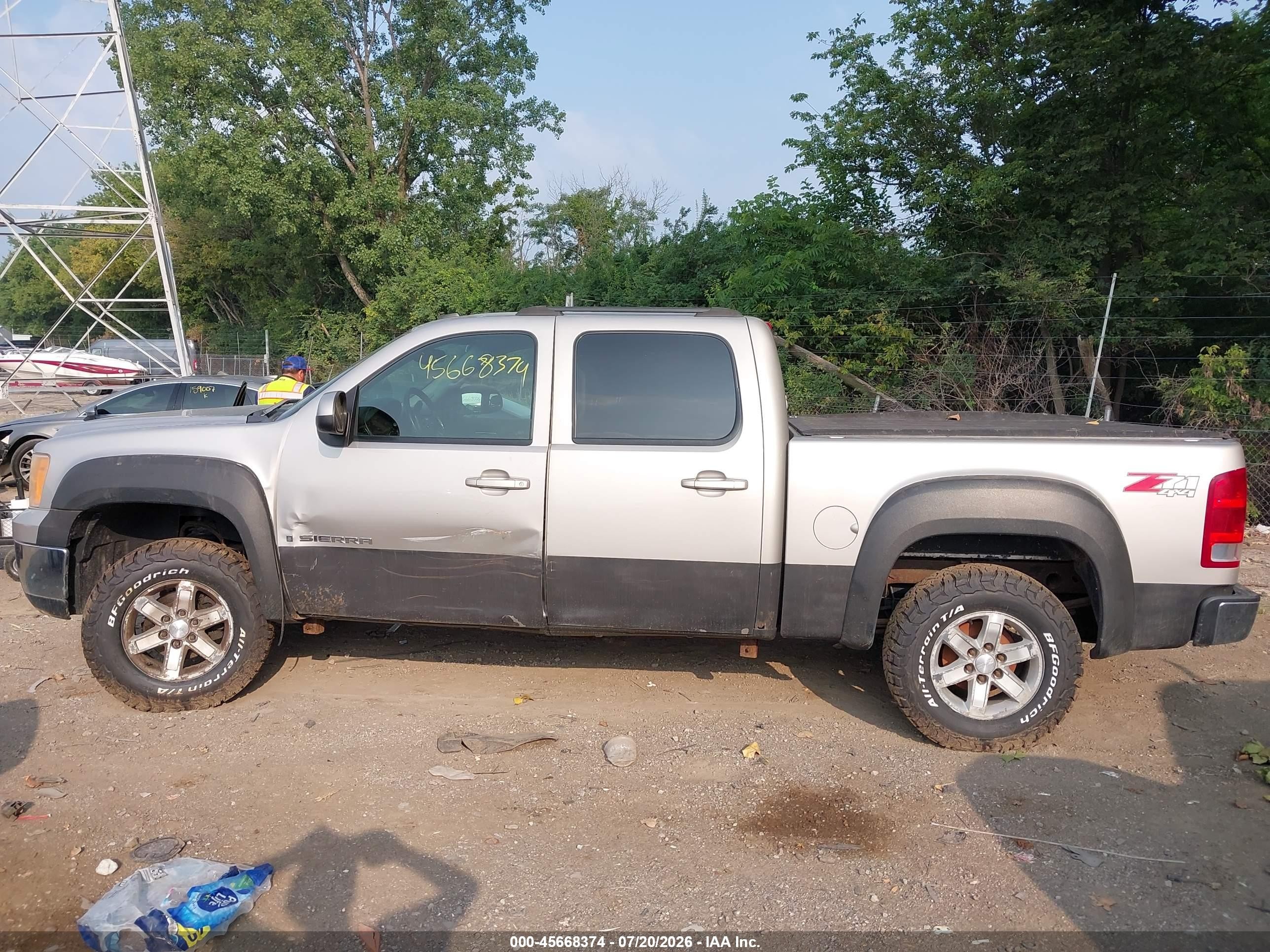 2008 Gmc Sierra 1500 Slt Серебряный vin: 2GTEK133881196880