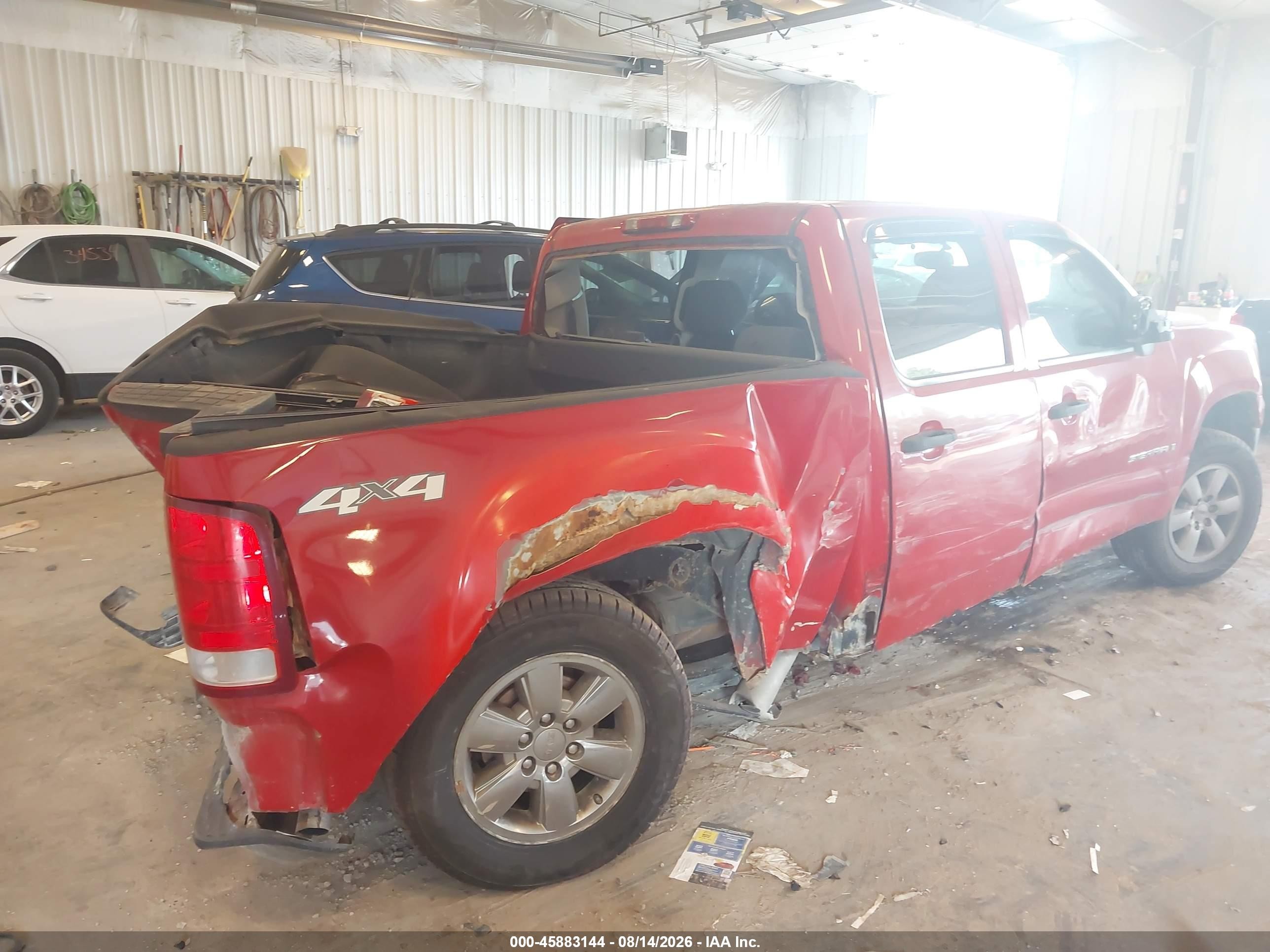 2007 Gmc Sierra 1500 Sl Red vin: 2GTEK13C271729644