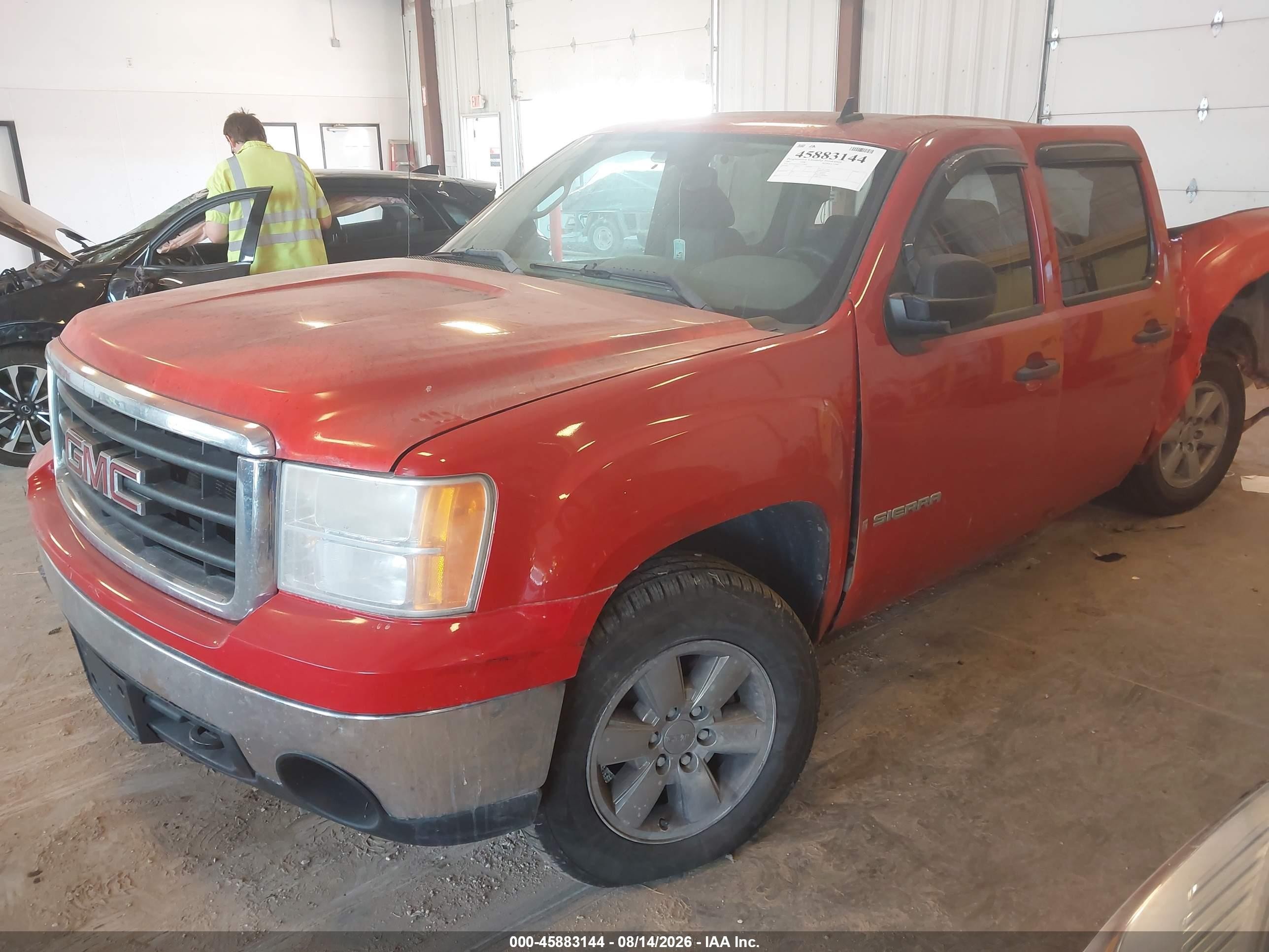 2007 Gmc Sierra 1500 Sl Red vin: 2GTEK13C271729644
