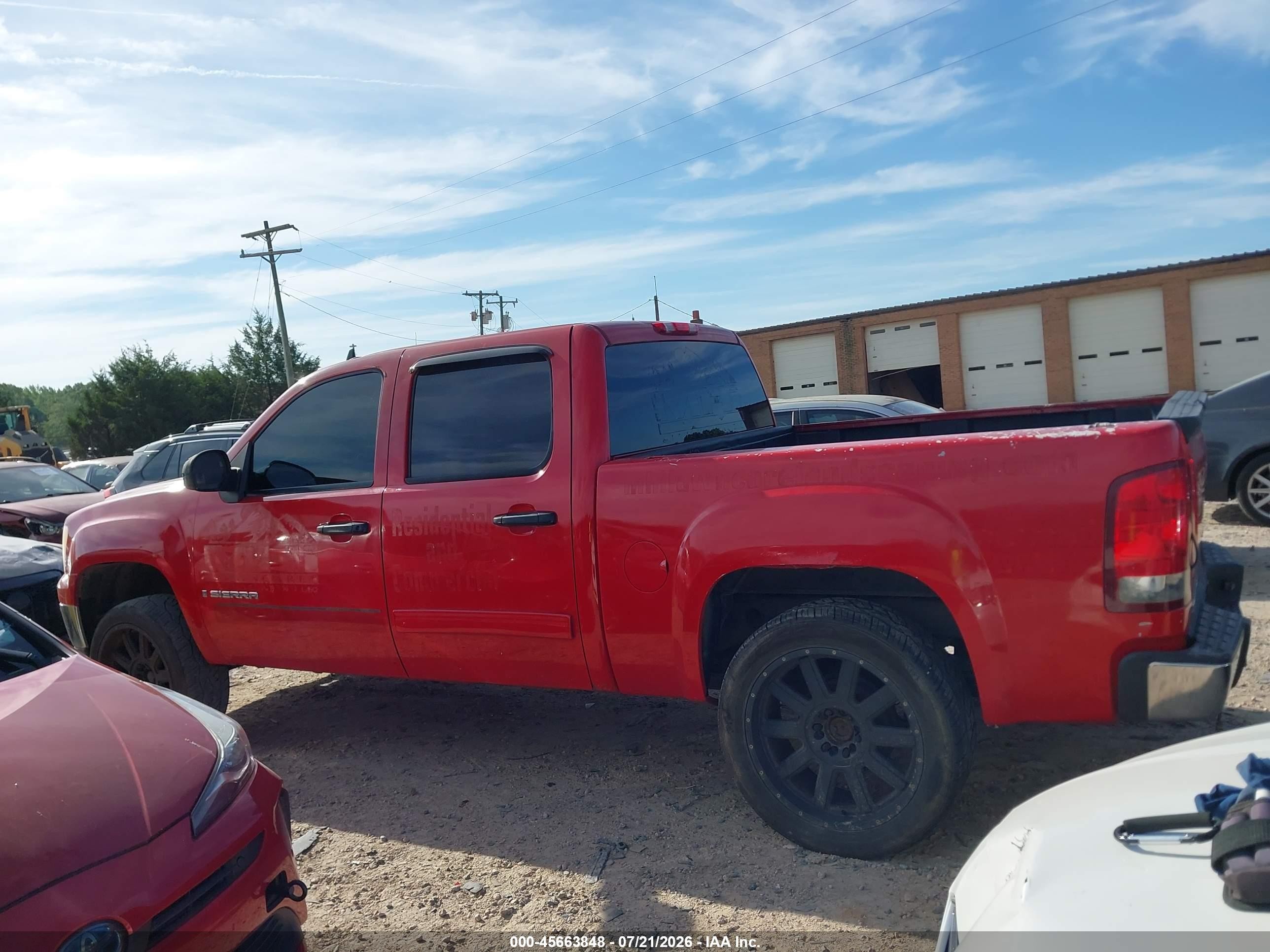 2008 Gmc Sierra 1500 Shelby Kr Red vin: 2GTEK13C481128835