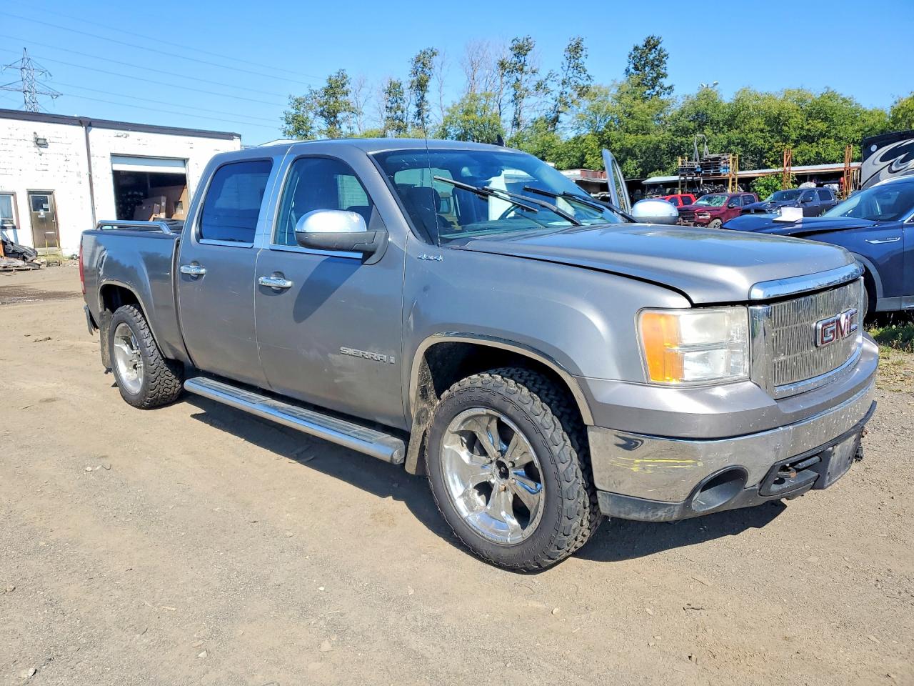 2008 Gmc Sierra K1500 Gray vin: 2GTEK13C681203146