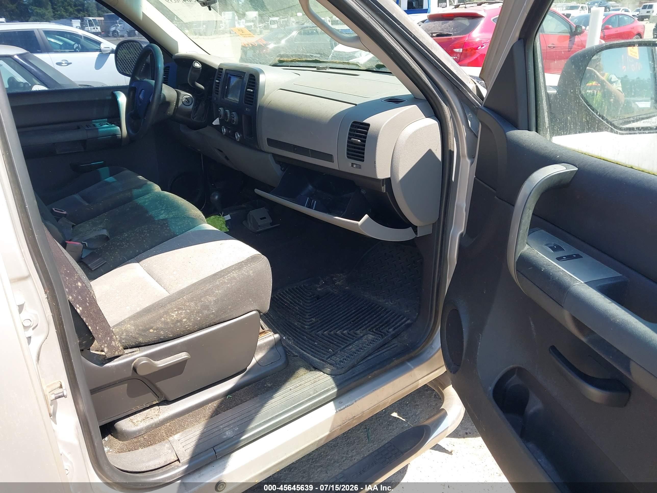 2007 Gmc Sierra 1500 Sl Silver vin: 2GTEK13C971713571