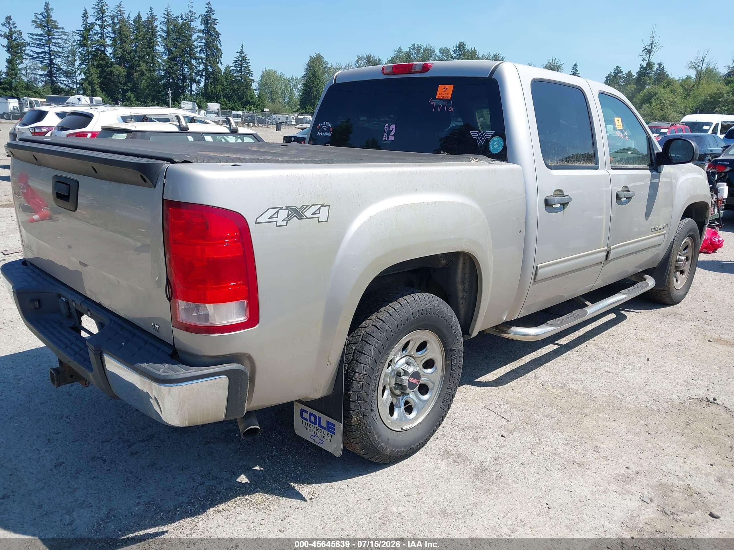 2007 Gmc Sierra 1500 Sl Silver vin: 2GTEK13C971713571