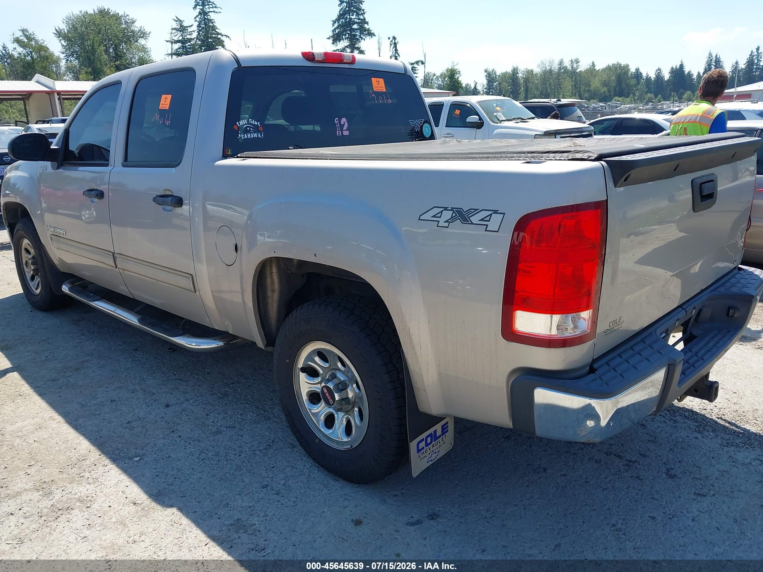 2007 Gmc Sierra 1500 Sl Silver vin: 2GTEK13C971713571