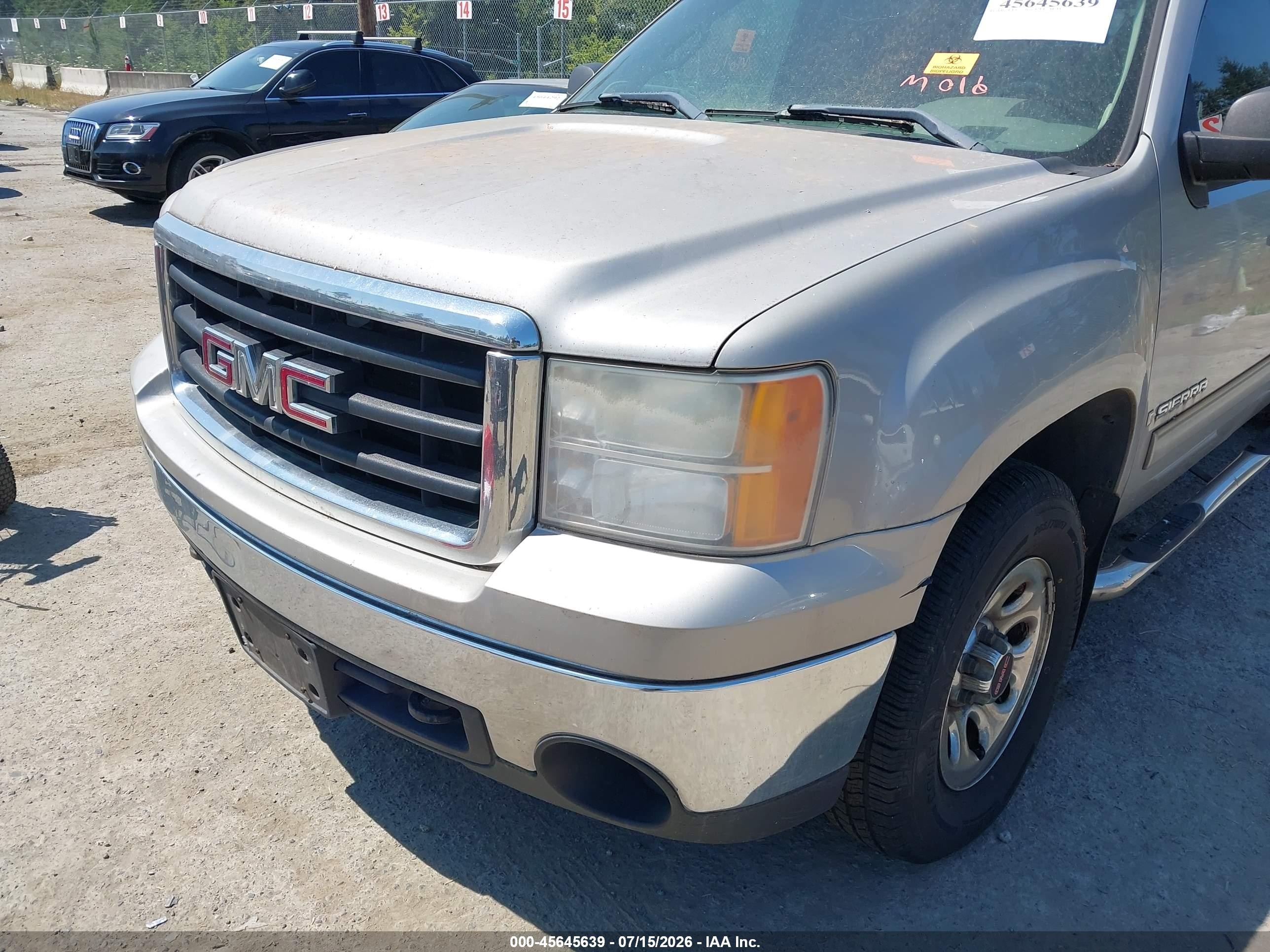 2007 Gmc Sierra 1500 Sl Silver vin: 2GTEK13C971713571