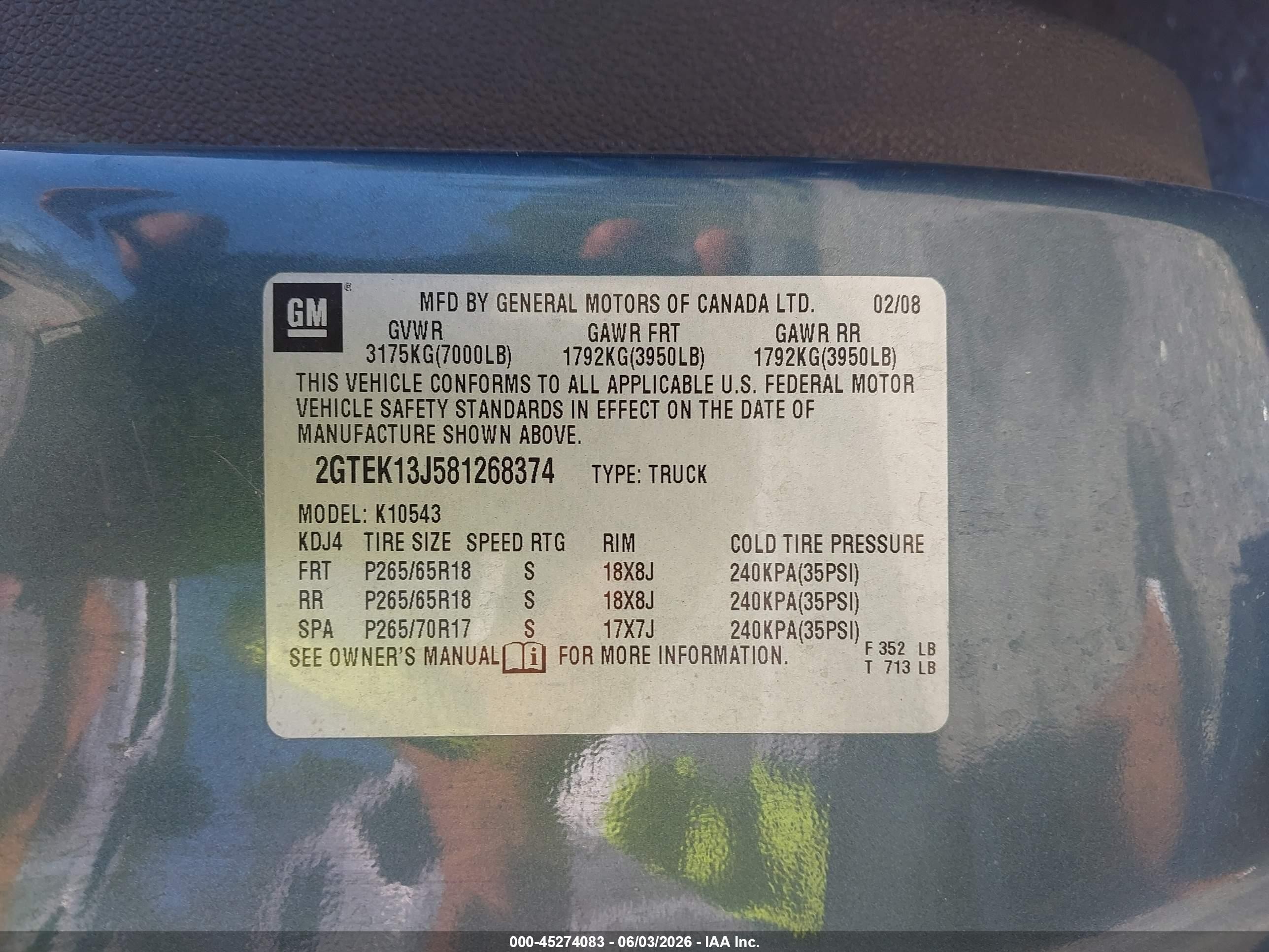 2008 Gmc Sierra 1500 Slt Синий vin: 2GTEK13J581268374
