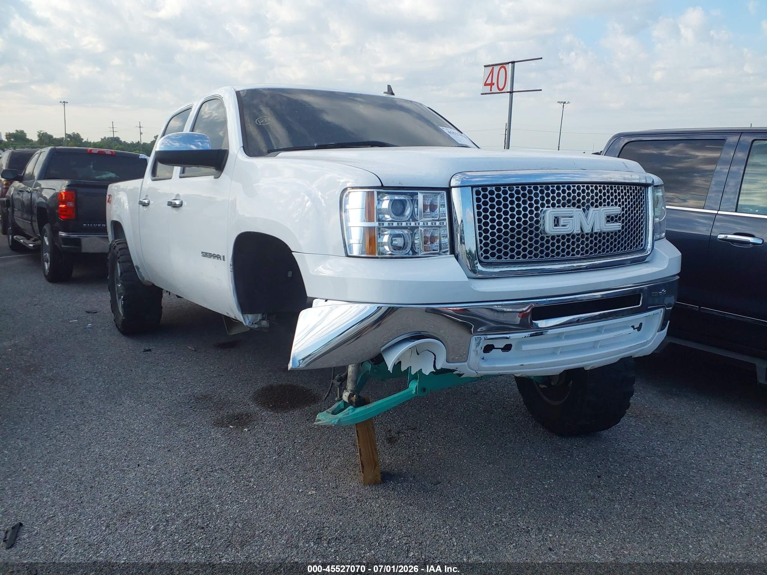 2008 Gmc Sierra 1500 Sle1 White vin: 2GTEK13JX81338001