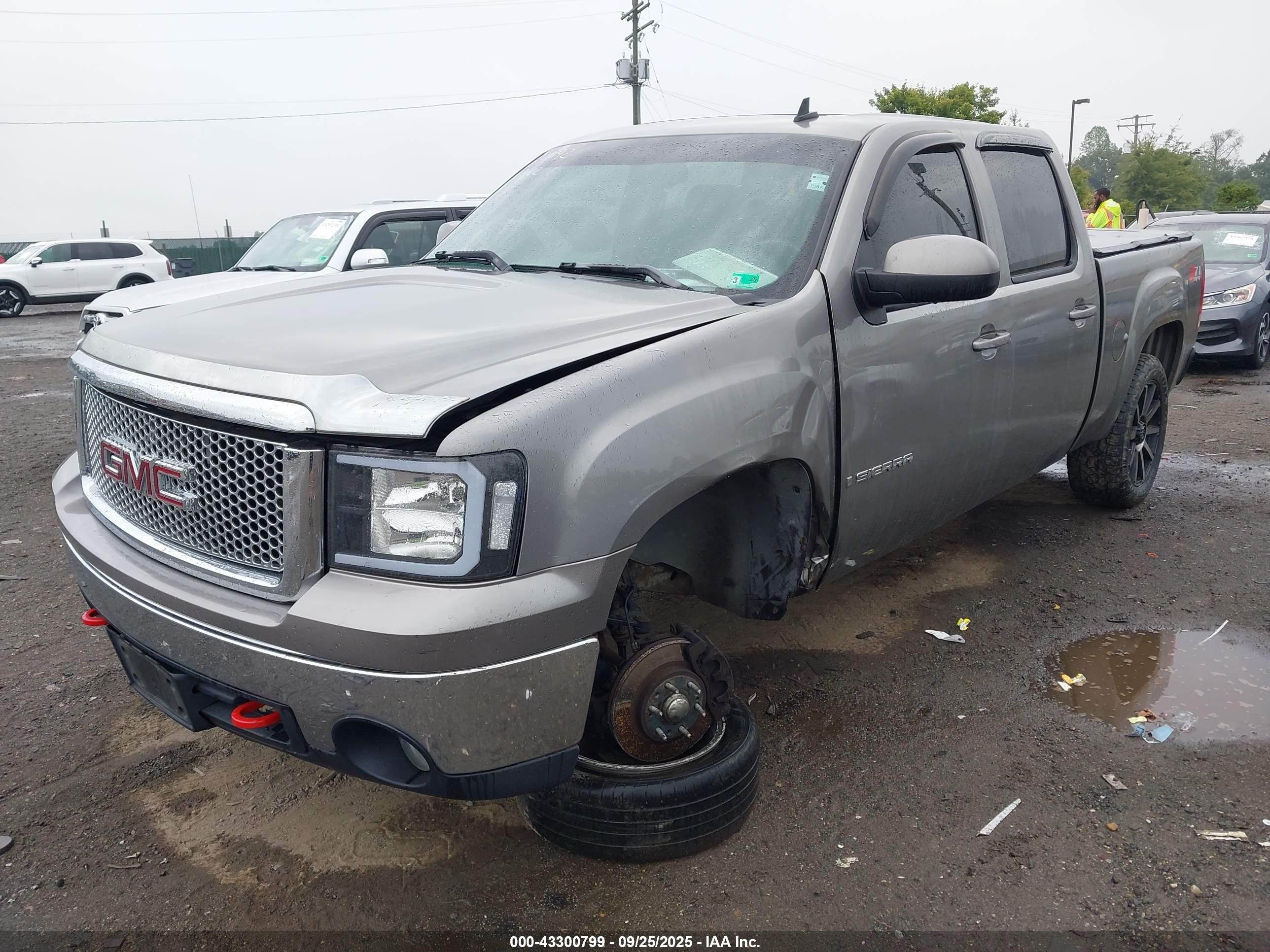 2007 Gmc Sierra 1500 Slt Gray vin: 2GTEK13M171533753