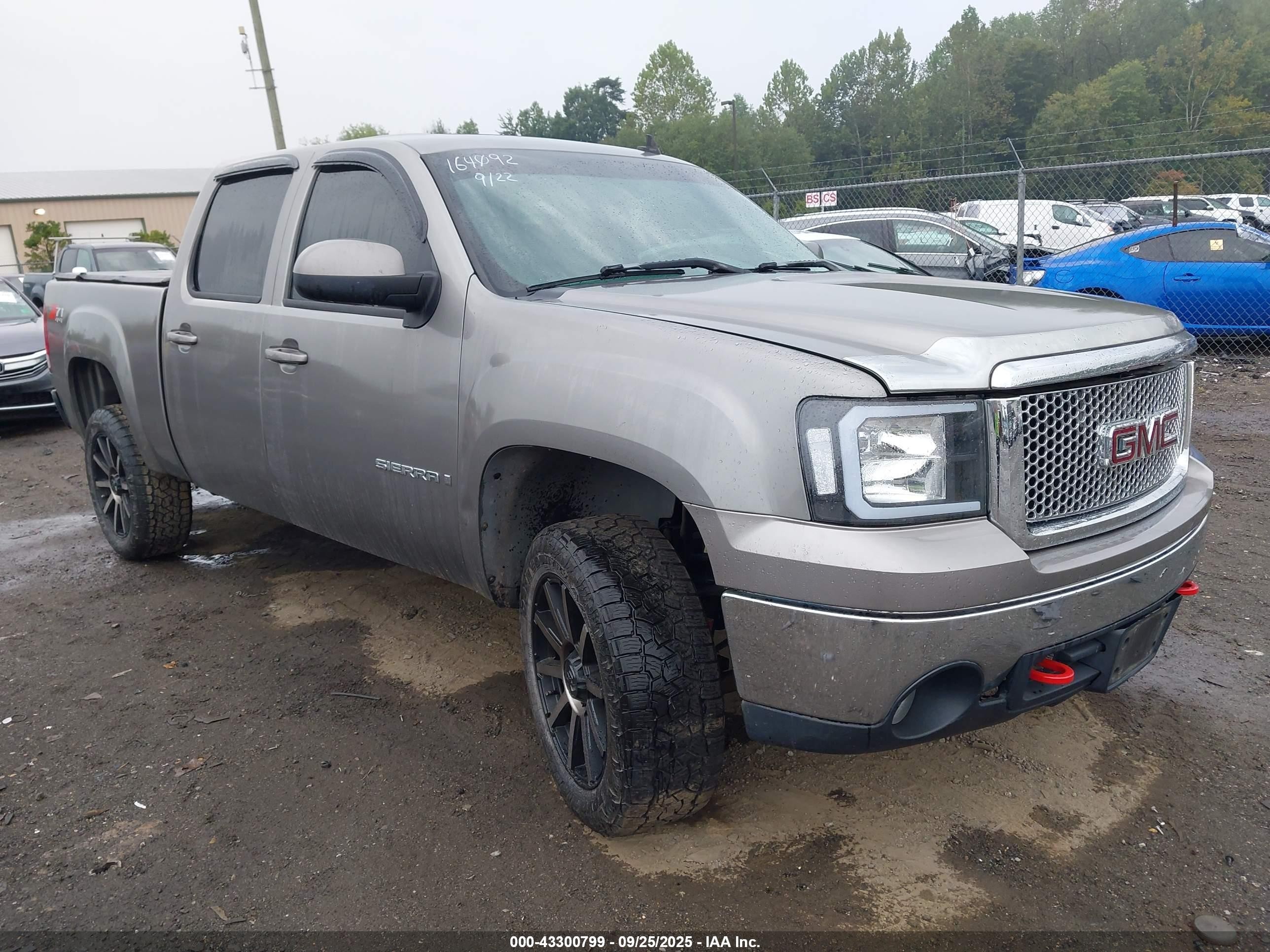 2007 Gmc Sierra 1500 Slt Gray vin: 2GTEK13M171533753
