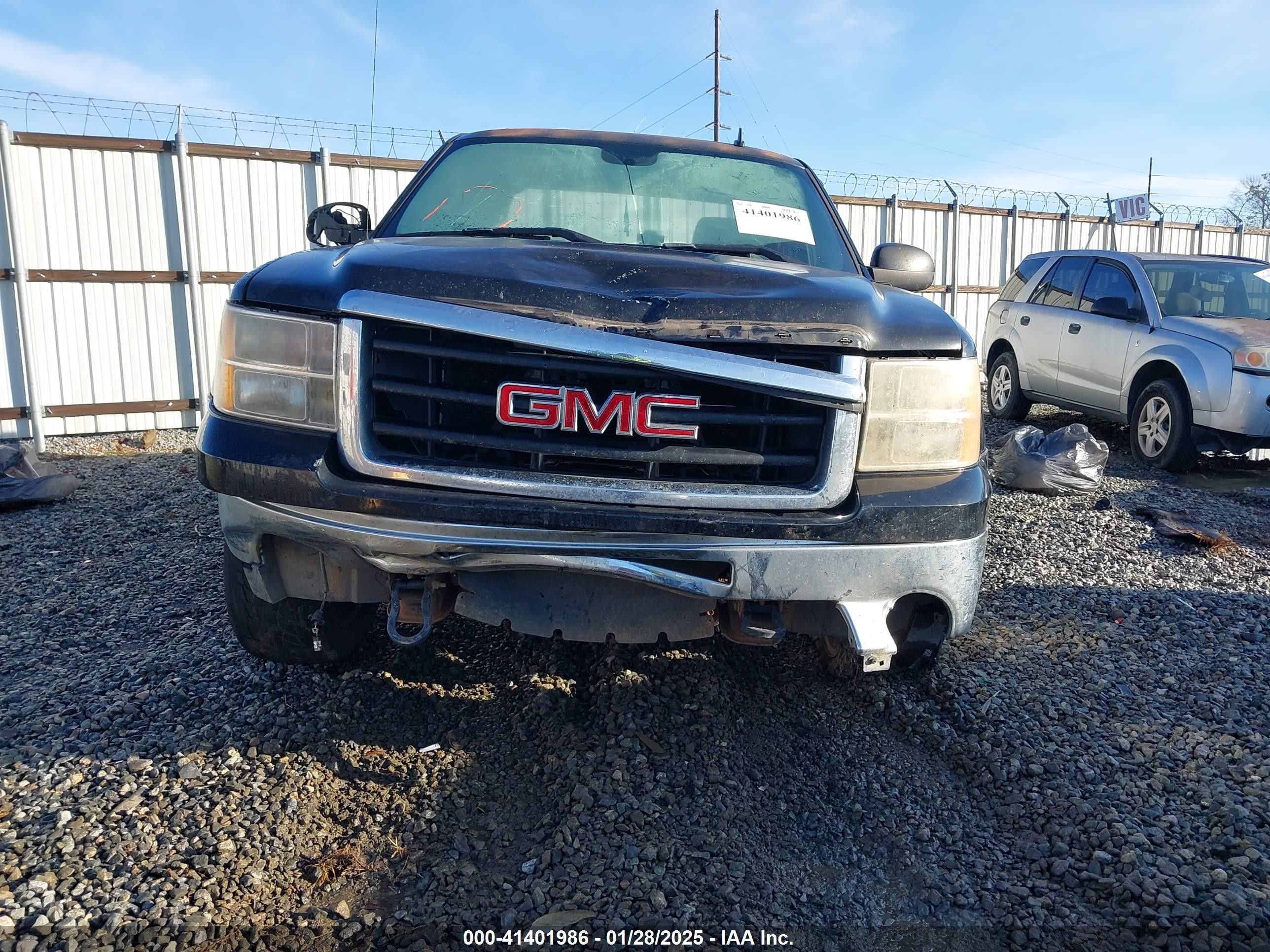 2007 Gmc Sierra 1500 Slt Black vin: 2GTEK13M371593615