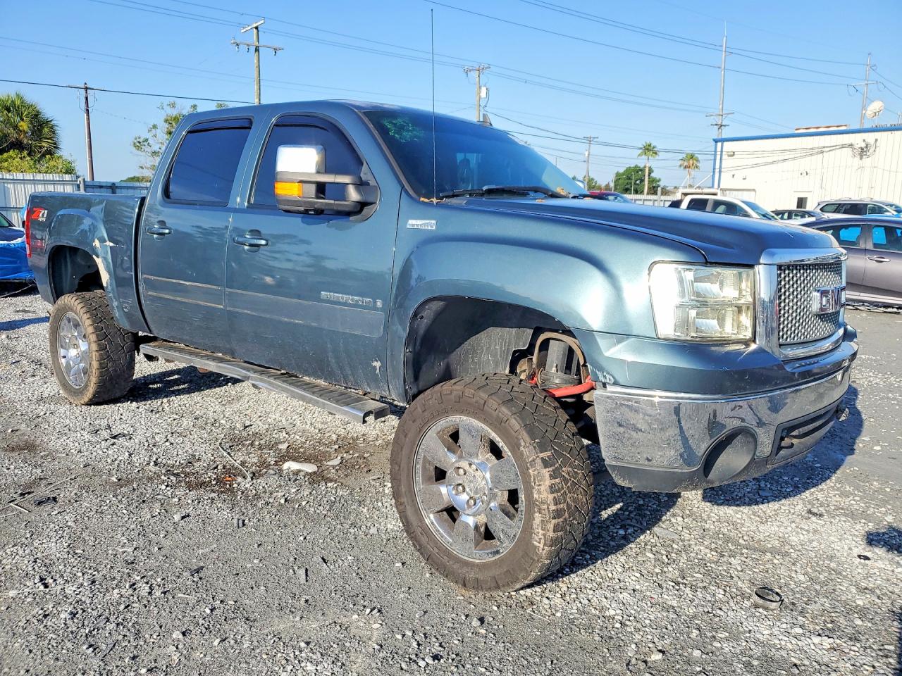 2008 Gmc Sierra K1500 Blue vin: 2GTEK13M381209981