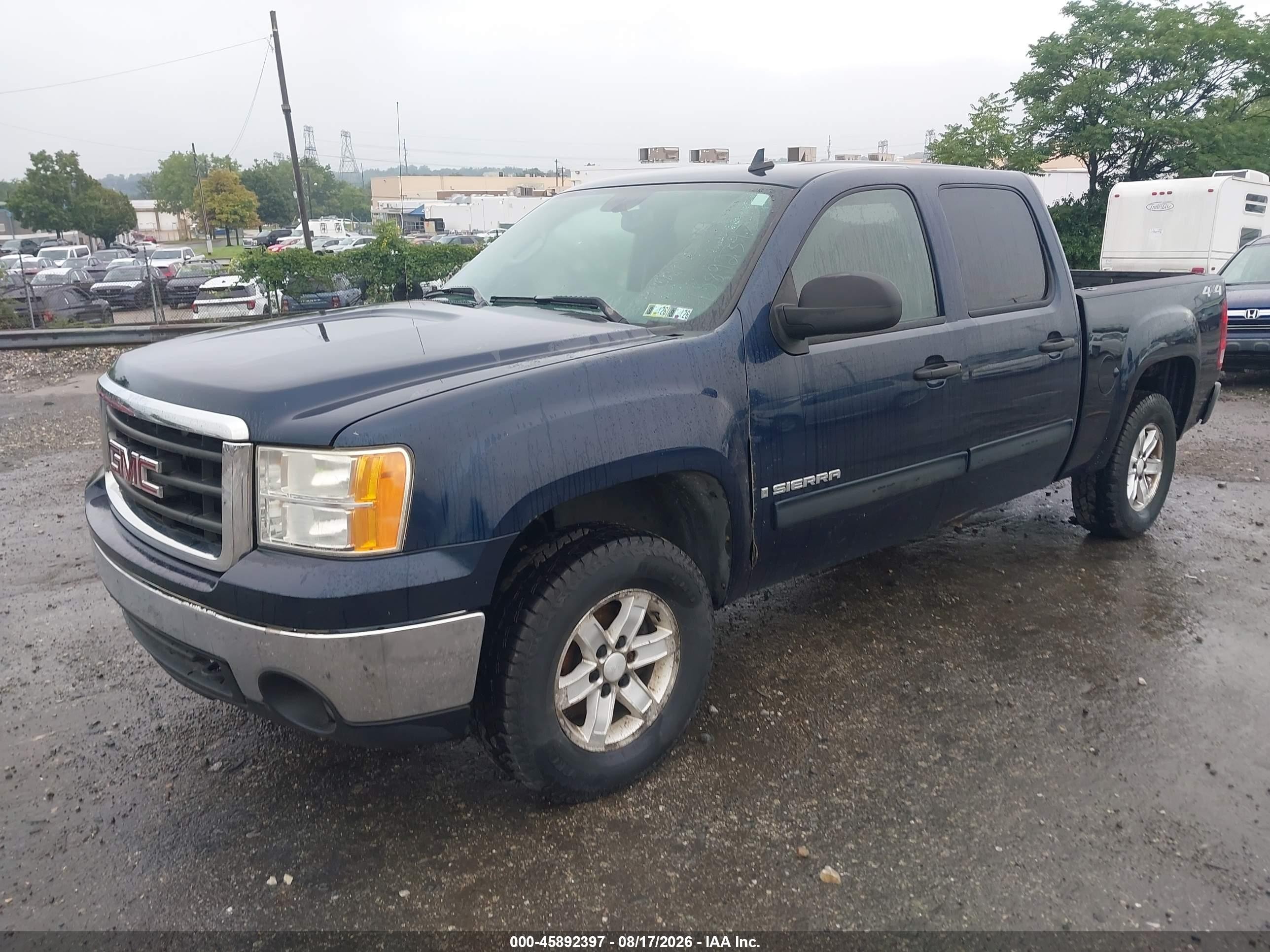 2007 Gmc Sierra 1500 Sle1 Blue vin: 2GTEK13M771593083