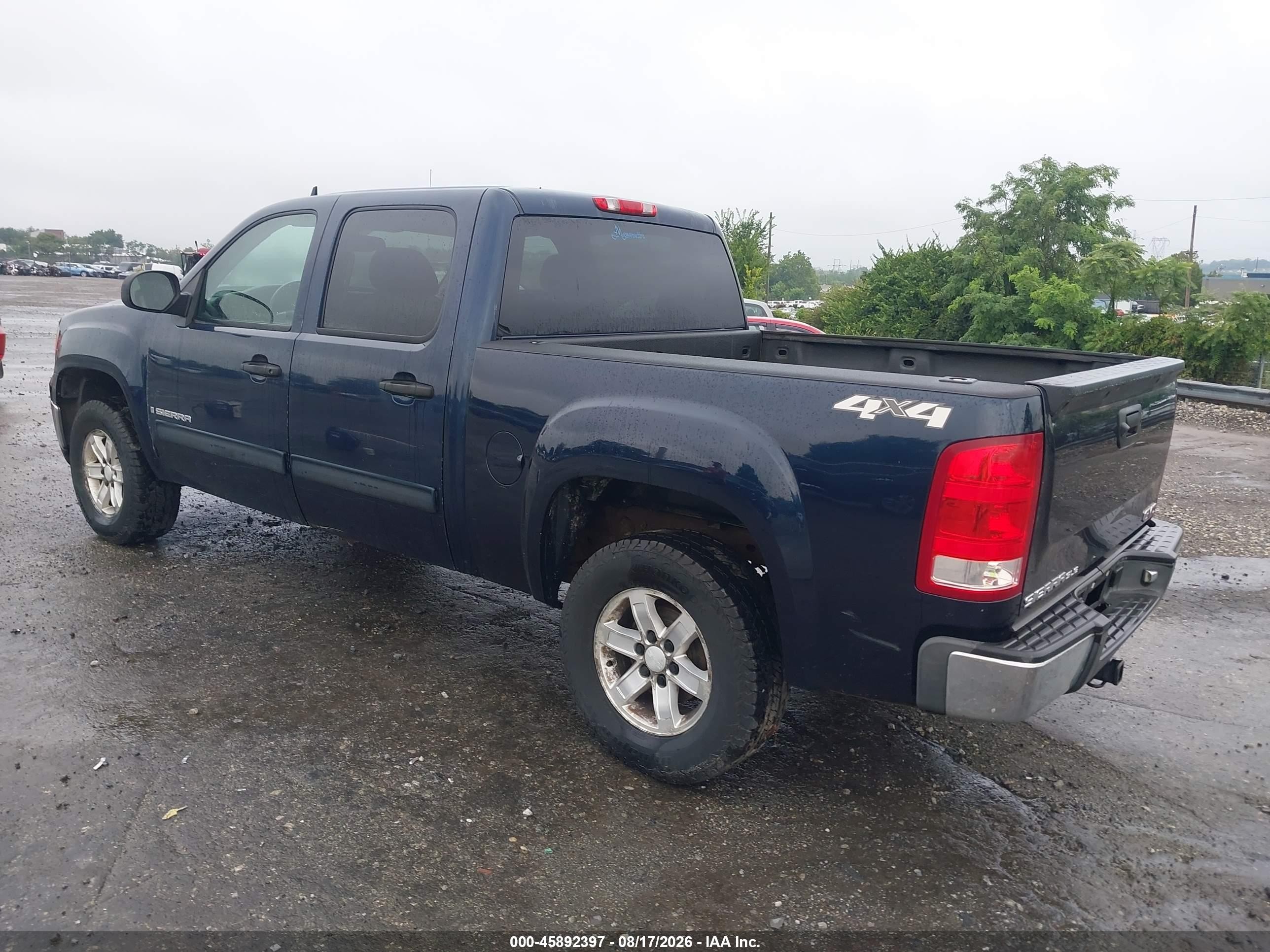 2007 Gmc Sierra 1500 Sle1 Blue vin: 2GTEK13M771593083