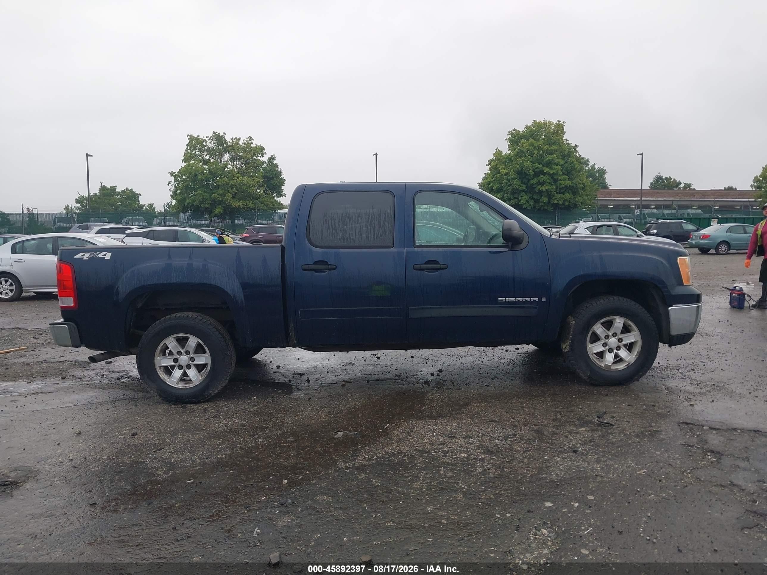 2007 Gmc Sierra 1500 Sle1 Blue vin: 2GTEK13M771593083