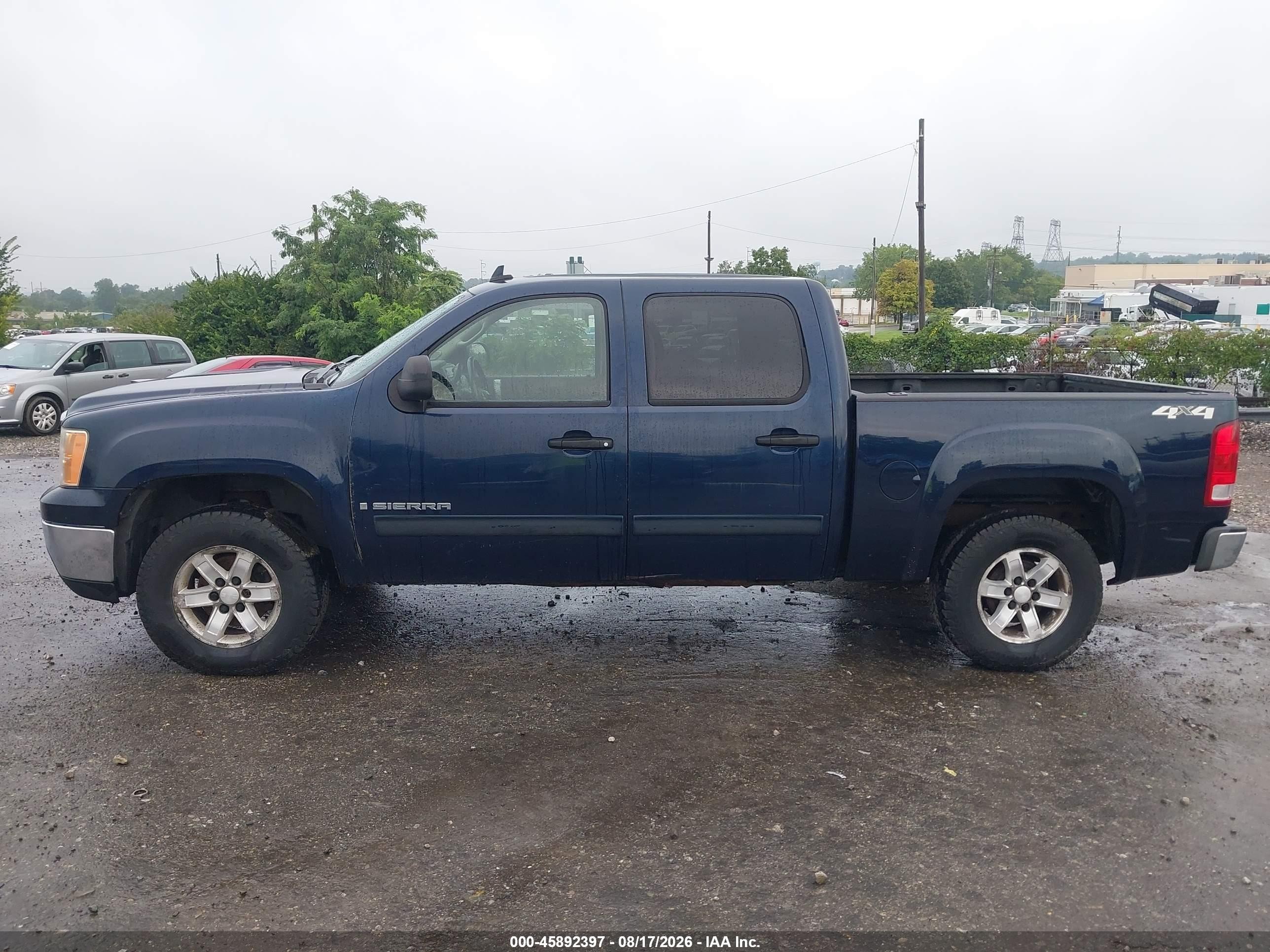 2007 Gmc Sierra 1500 Sle1 Blue vin: 2GTEK13M771593083