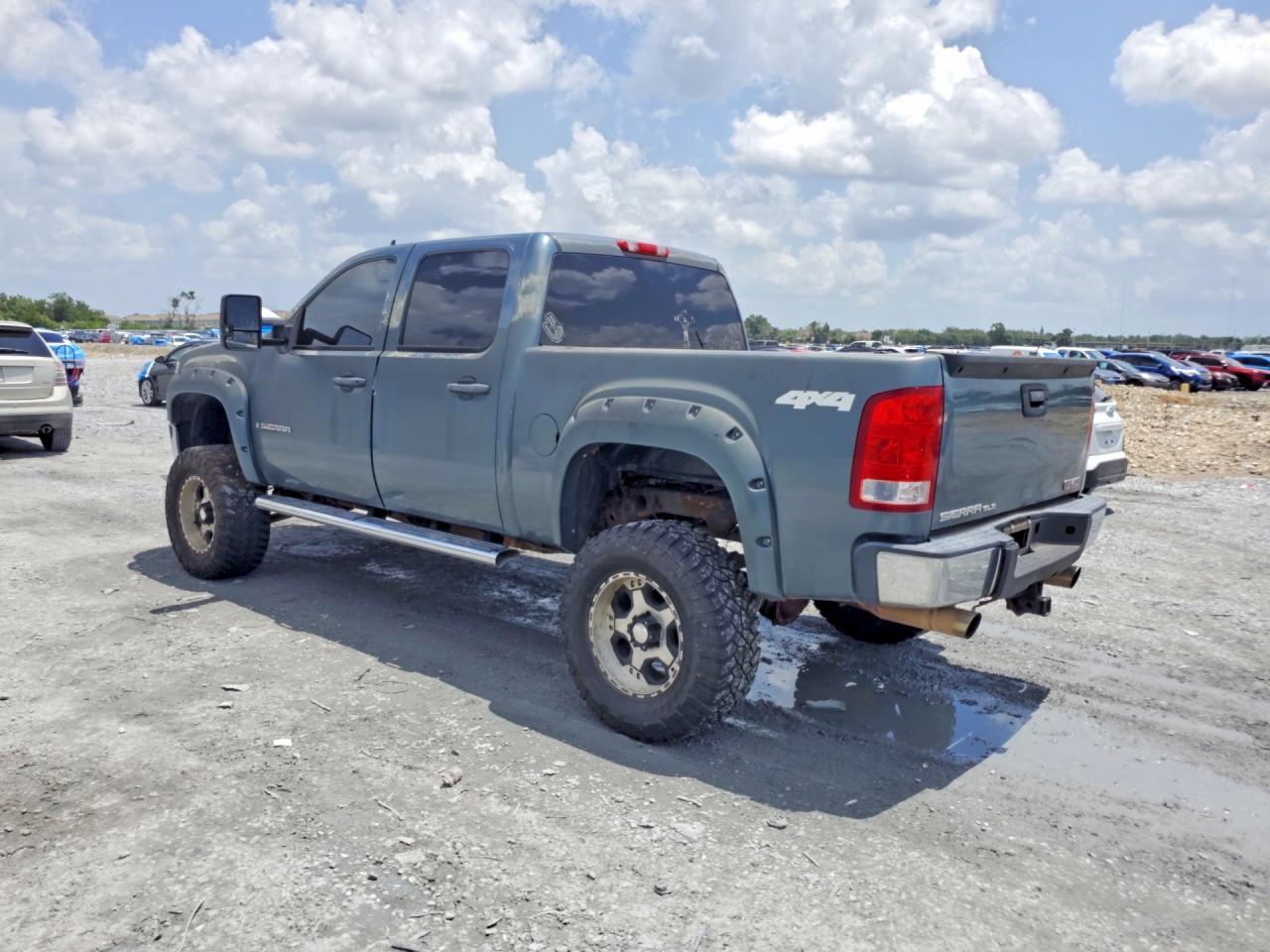 2008 Gmc Sierra K1500 Blue vin: 2GTEK13M781124237