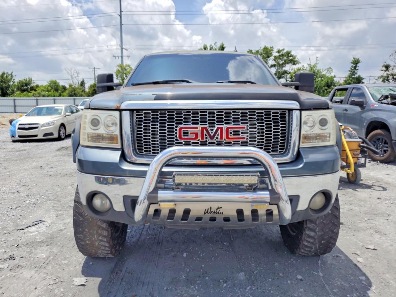2008 Gmc Sierra K1500 Blue vin: 2GTEK13M781124237