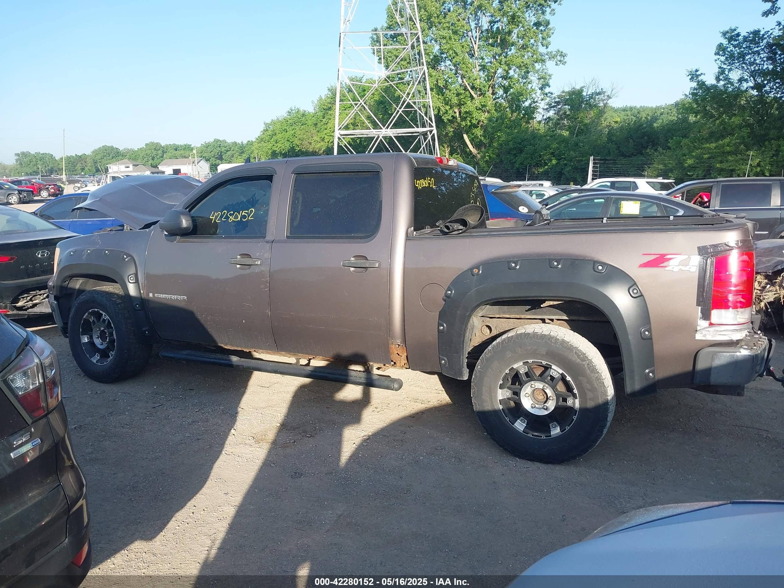 2007 Gmc Sierra 1500 Sle1/sle2/slt/work Truck Brown vin: 2GTEK13M871535001