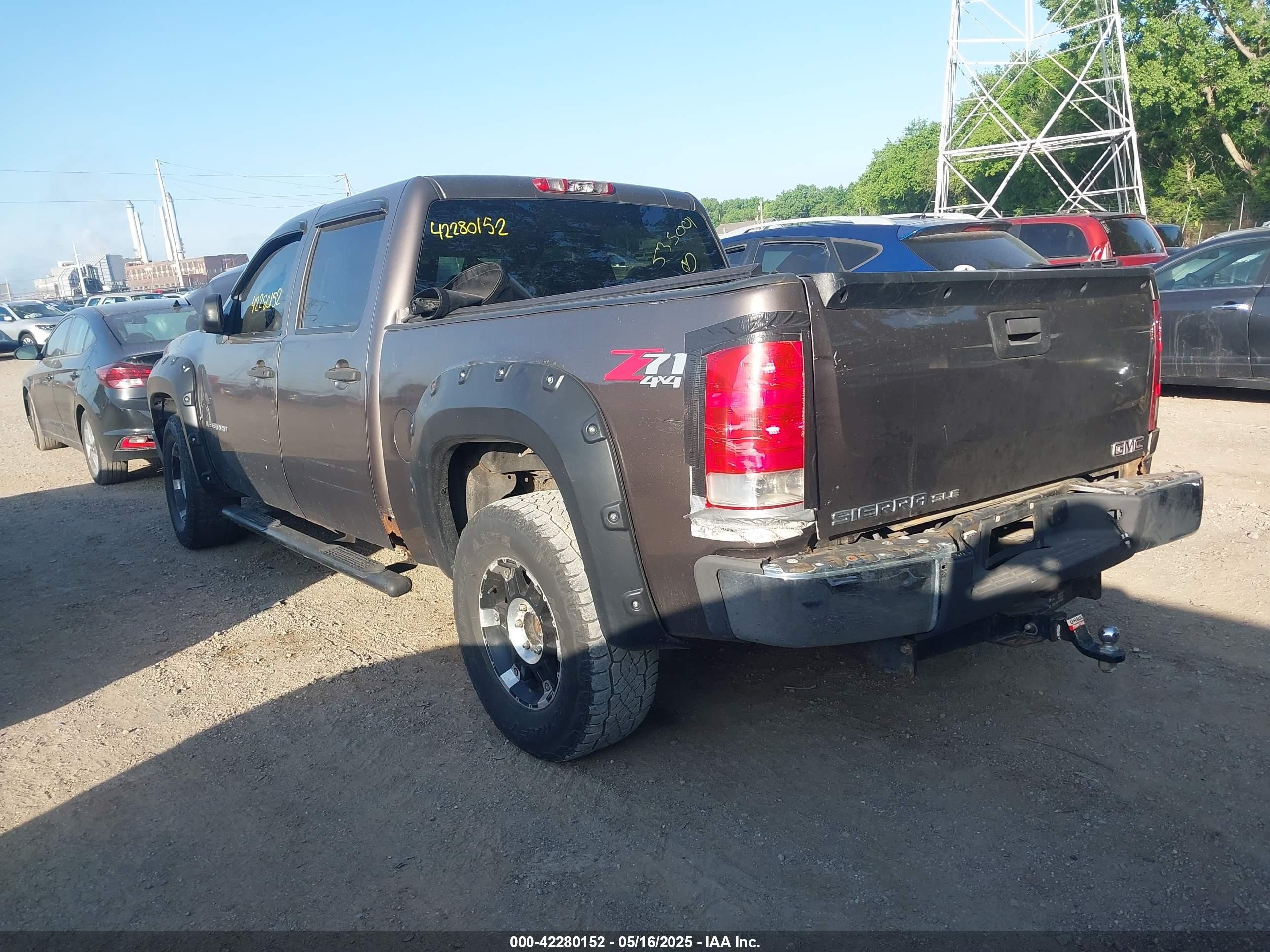 2007 Gmc Sierra 1500 Sle1/sle2/slt/work Truck Brown vin: 2GTEK13M871535001
