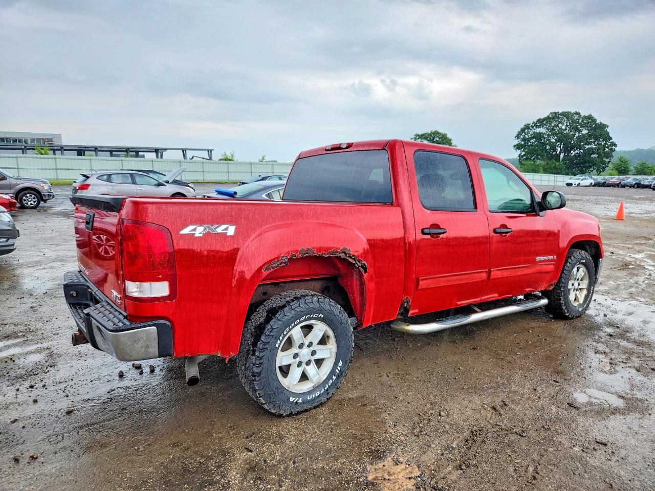 2007 Gmc New Sierra K1500 Red vin: 2GTEK13M871564854