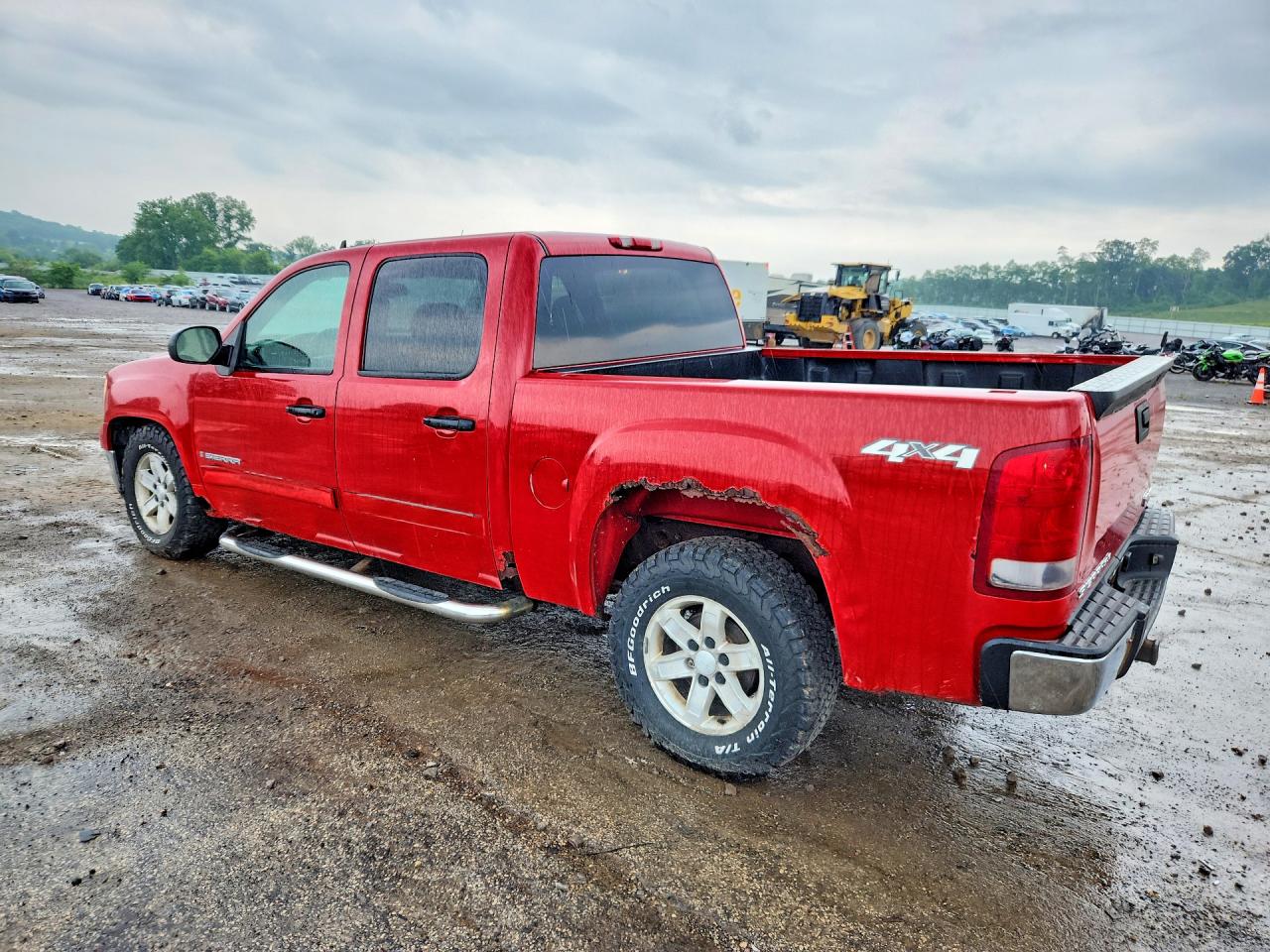 2007 Gmc New Sierra K1500 Red vin: 2GTEK13M871564854