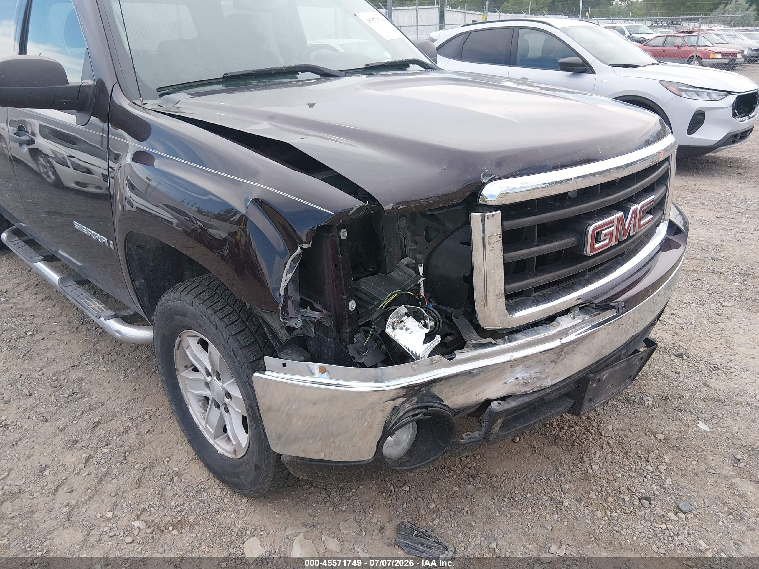 2008 Gmc Sierra 1500 Sle1 Purple vin: 2GTEK13M881164598