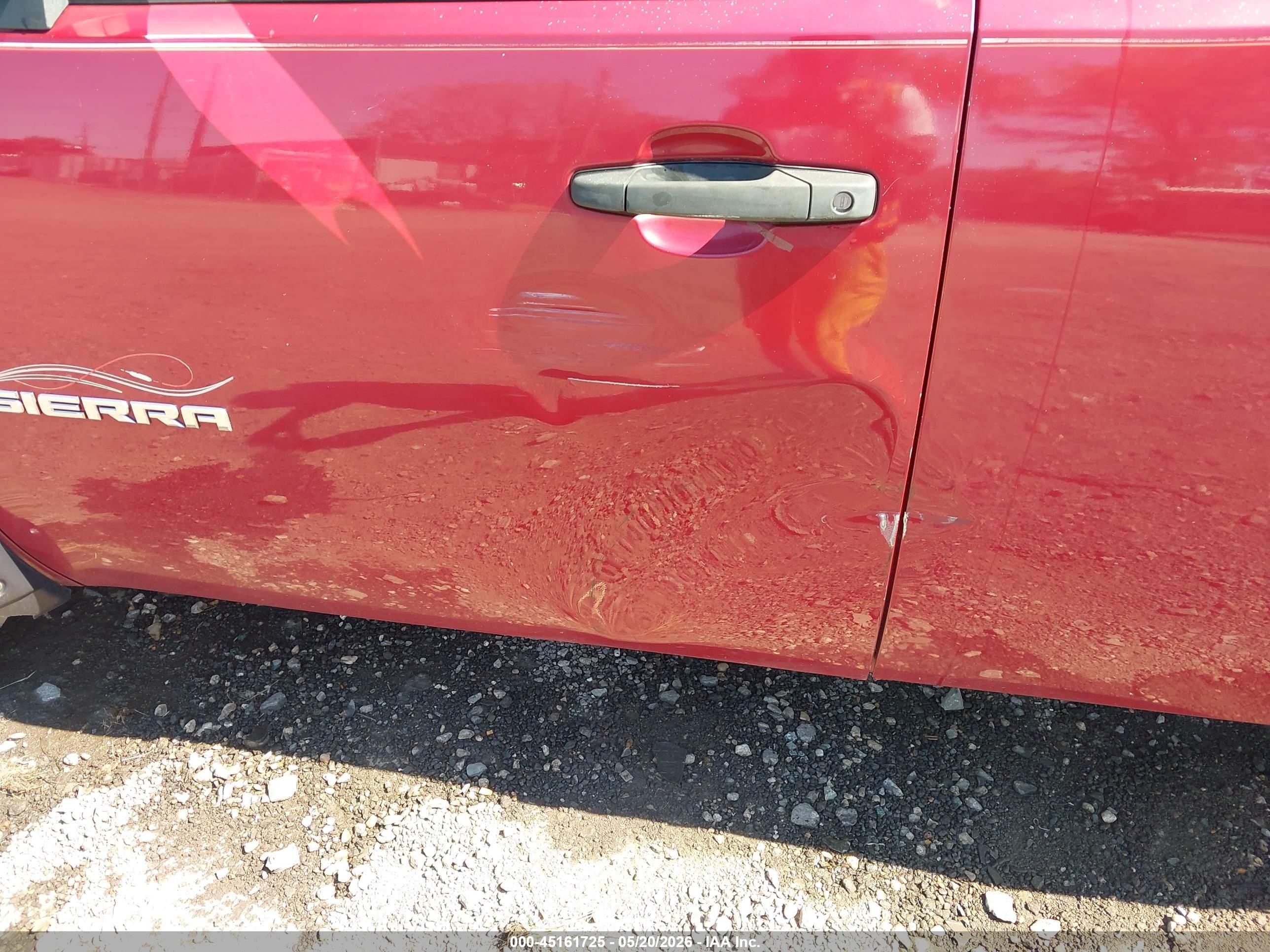 2007 Gmc Sierra 1500 Sle1 Burgundy vin: 2GTEK13M971585082