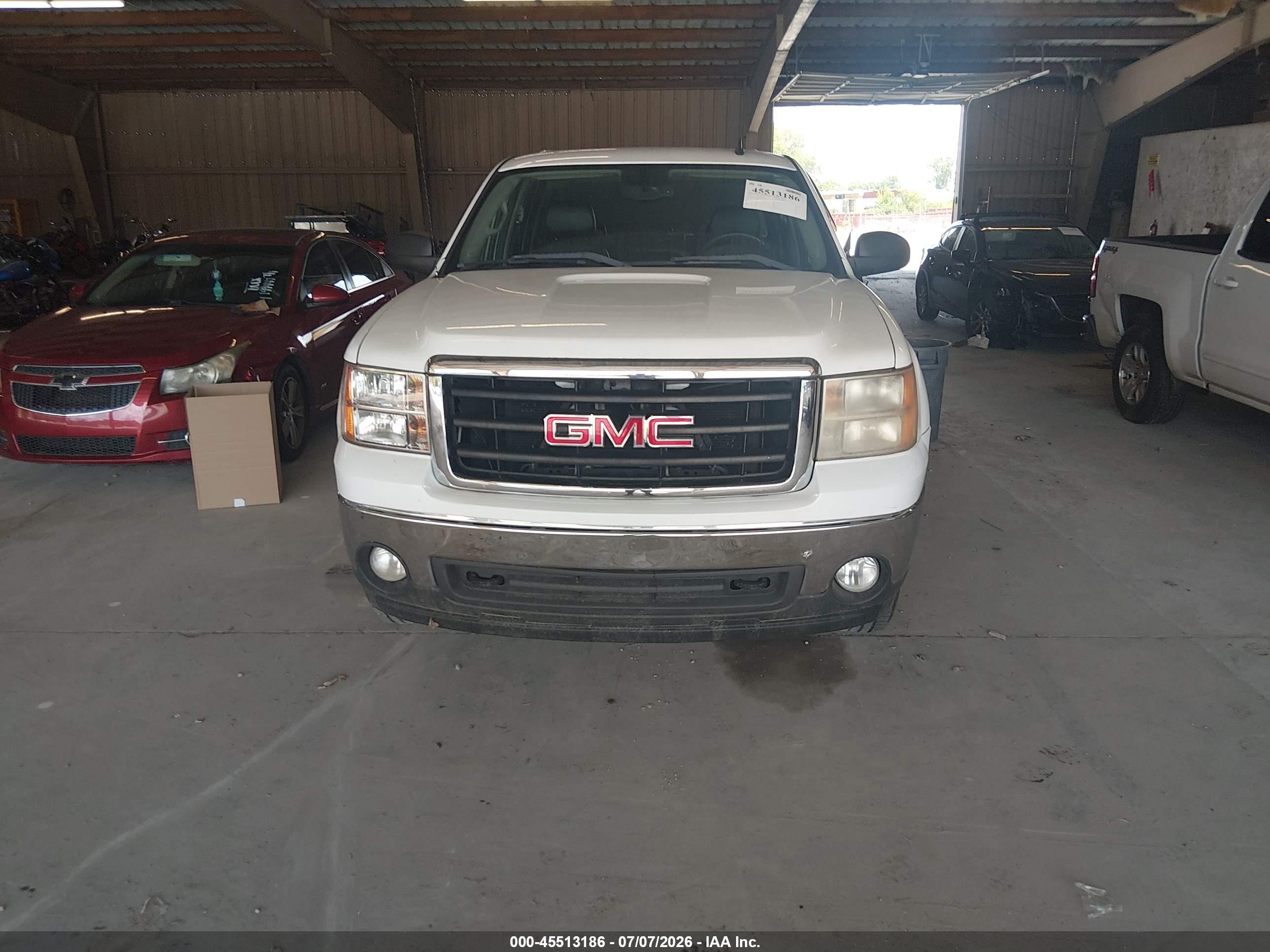 2008 Gmc Sierra 1500 Slt White vin: 2GTEK13M981146322