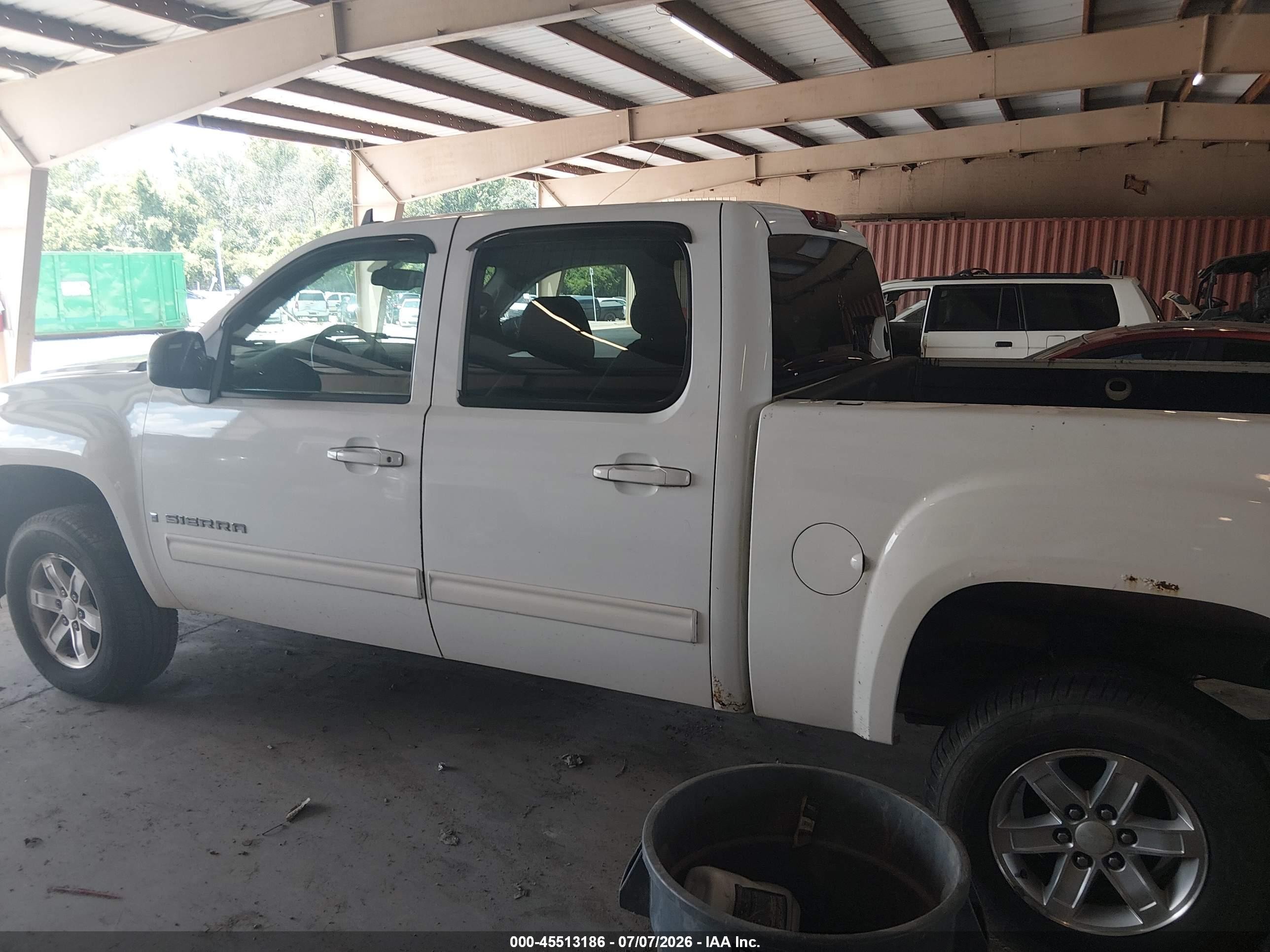 2008 Gmc Sierra 1500 Slt White vin: 2GTEK13M981146322