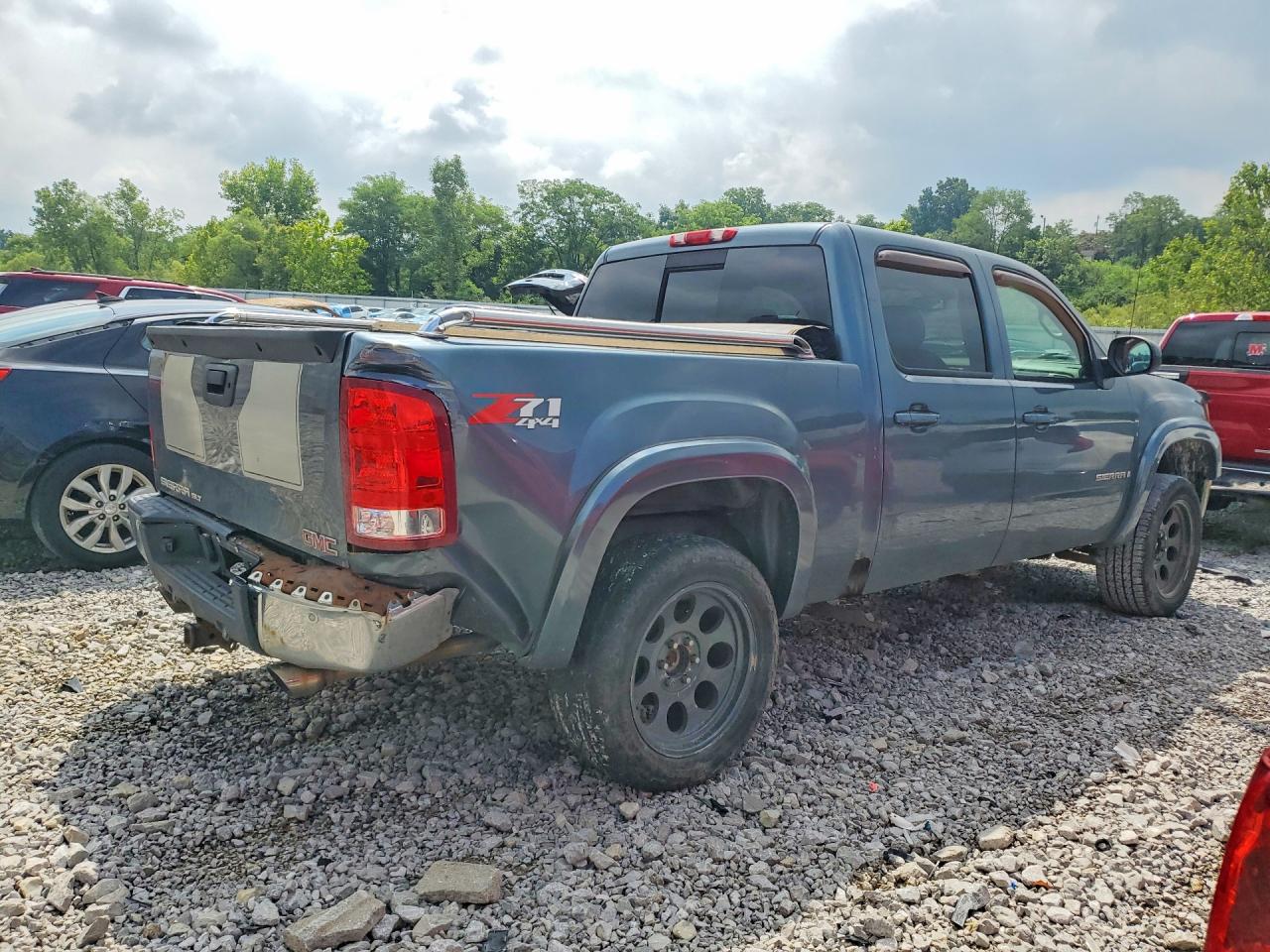 2007 Gmc New Sierra K1500 Blue vin: 2GTEK13MX71561809