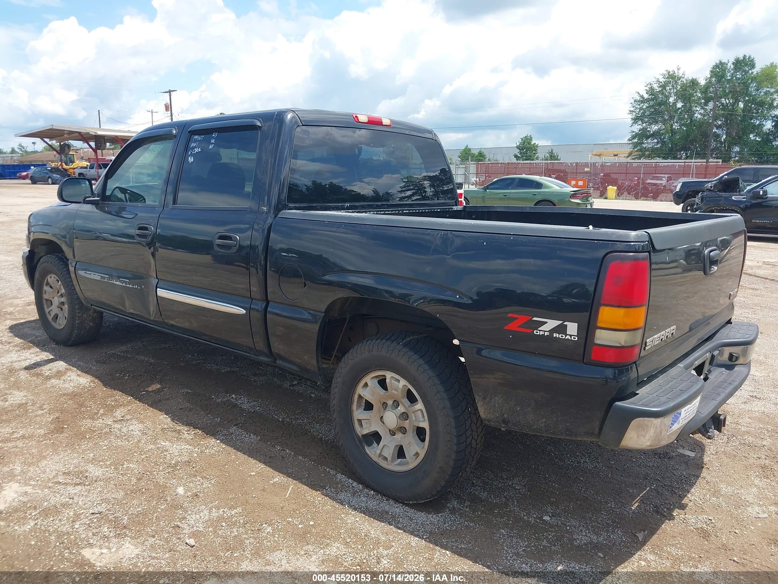 2005 Gmc Sierra 1500 Sle Black vin: 2GTEK13T051194617