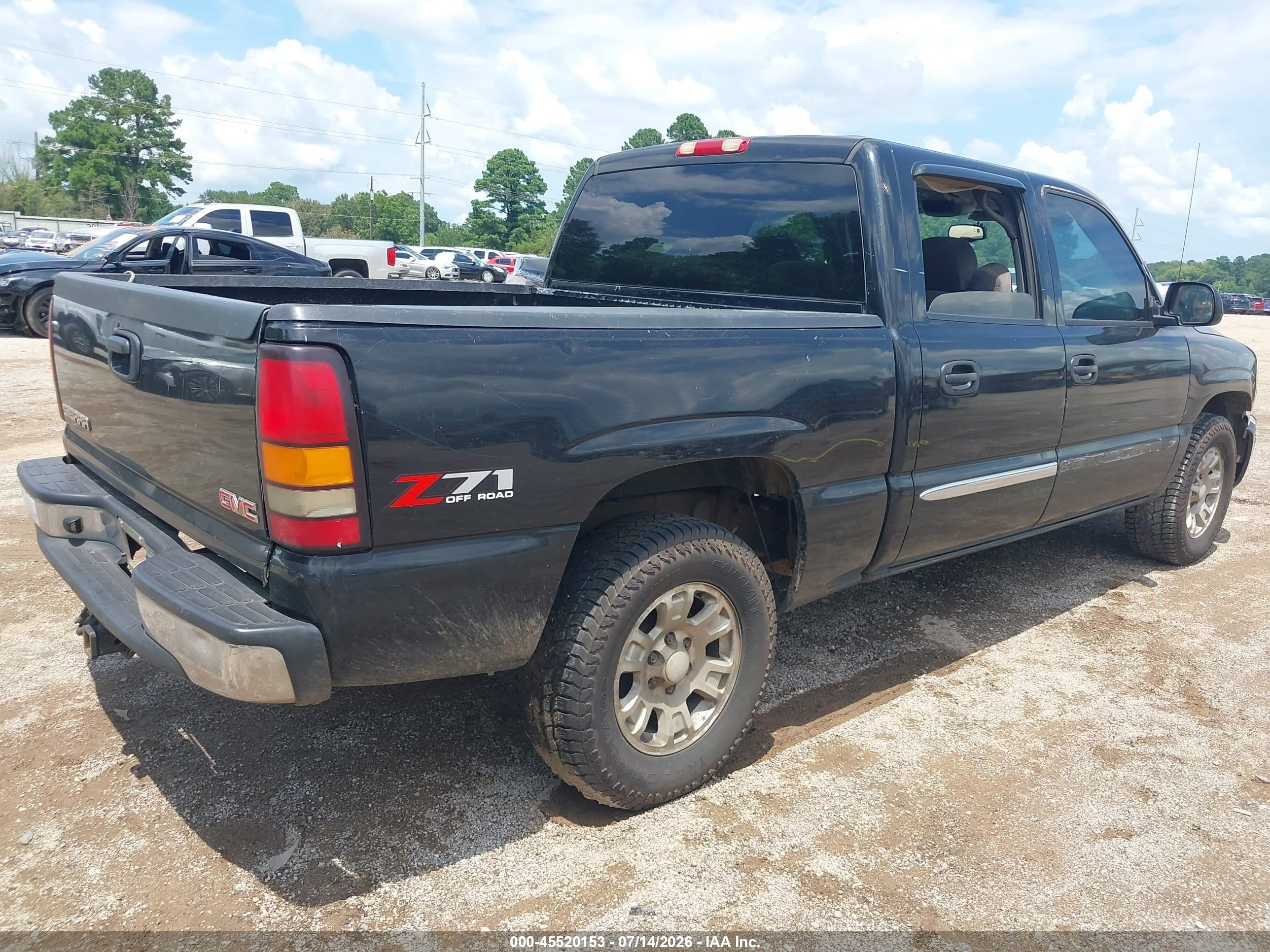 2005 Gmc Sierra 1500 Sle Black vin: 2GTEK13T051194617