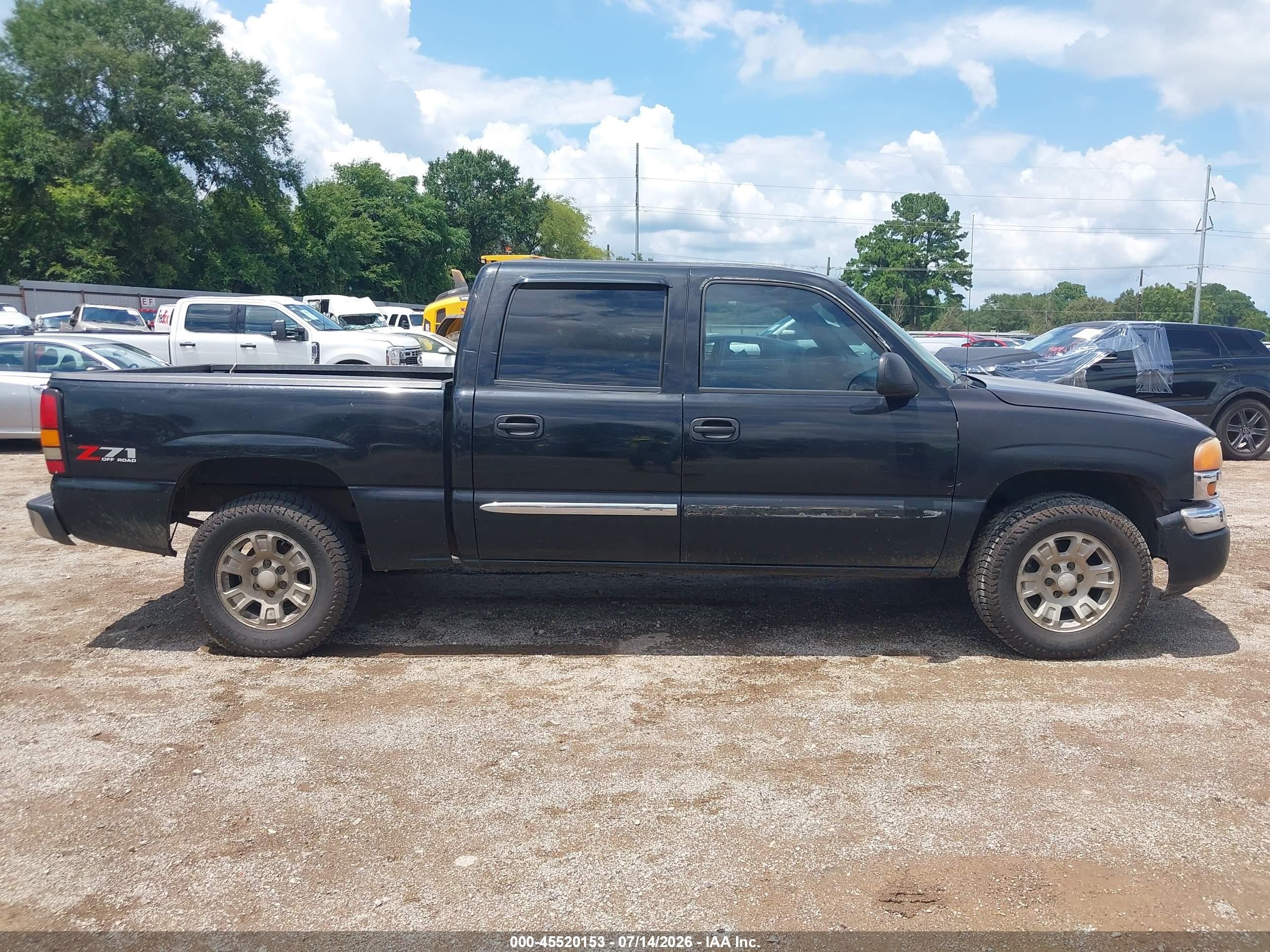 2005 Gmc Sierra 1500 Sle Black vin: 2GTEK13T051194617