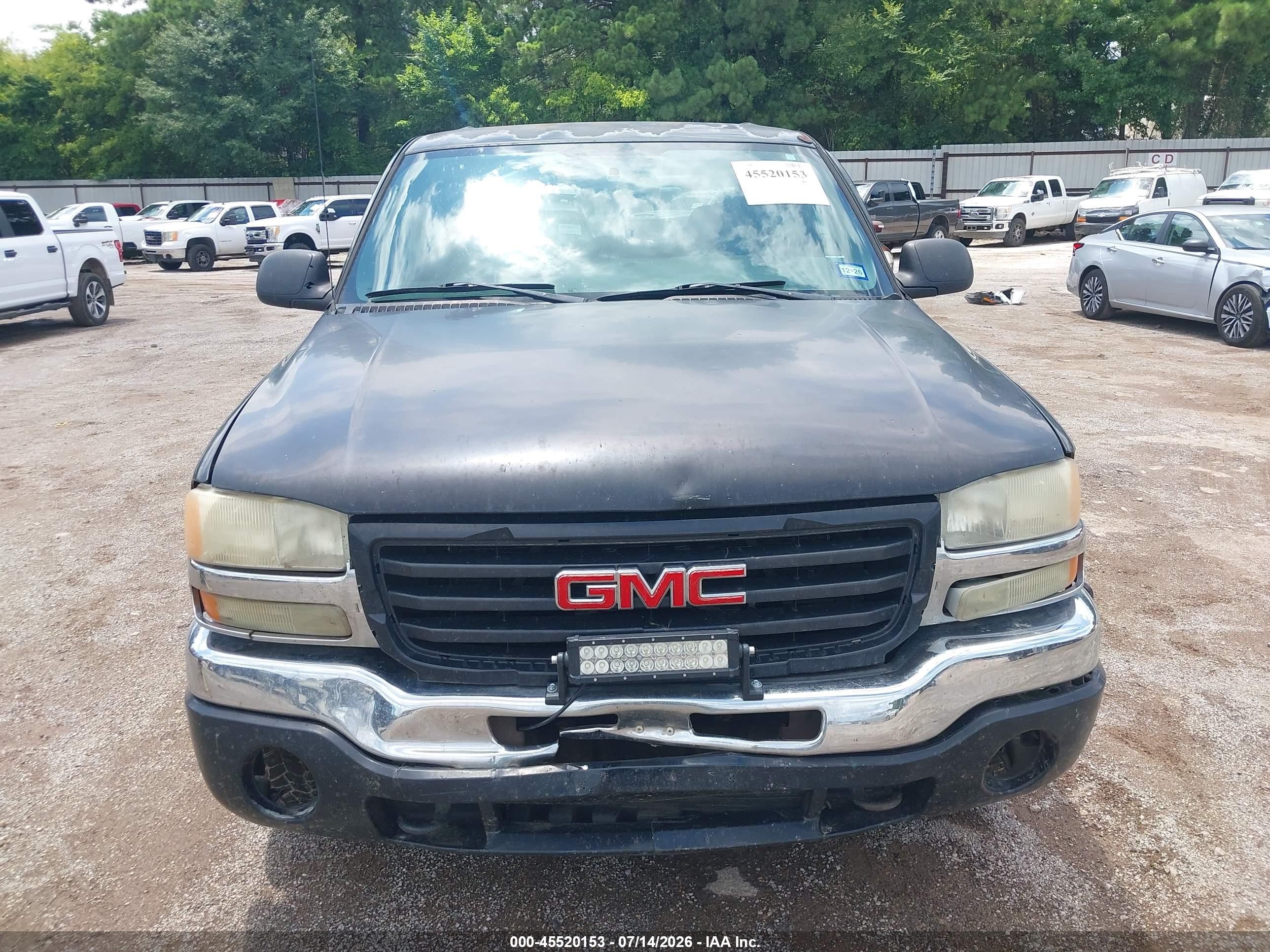 2005 Gmc Sierra 1500 Sle Black vin: 2GTEK13T051194617