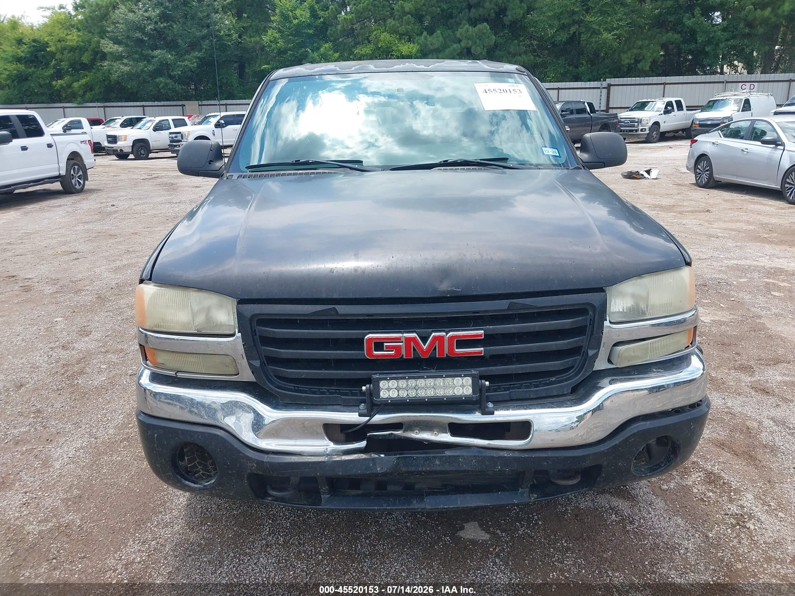 2005 Gmc Sierra 1500 Sle Black vin: 2GTEK13T051194617